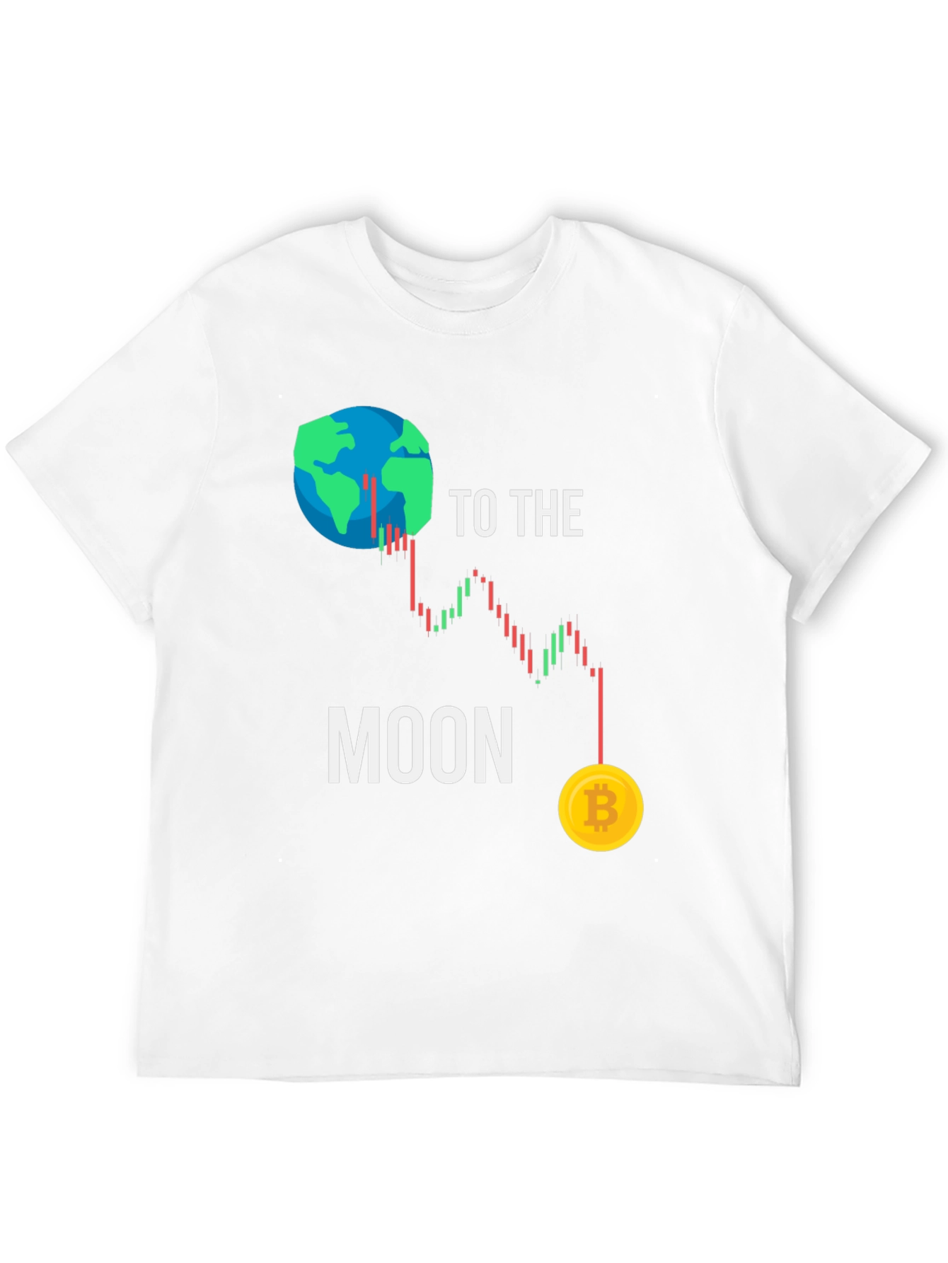 To the Moon Bitcoin Graphic T-Shirt