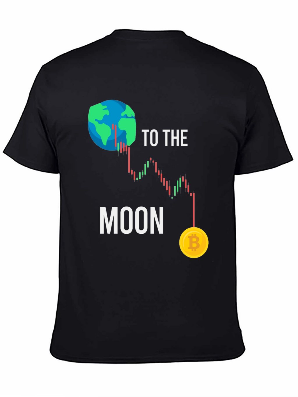 To the Moon Bitcoin Graphic T-Shirt