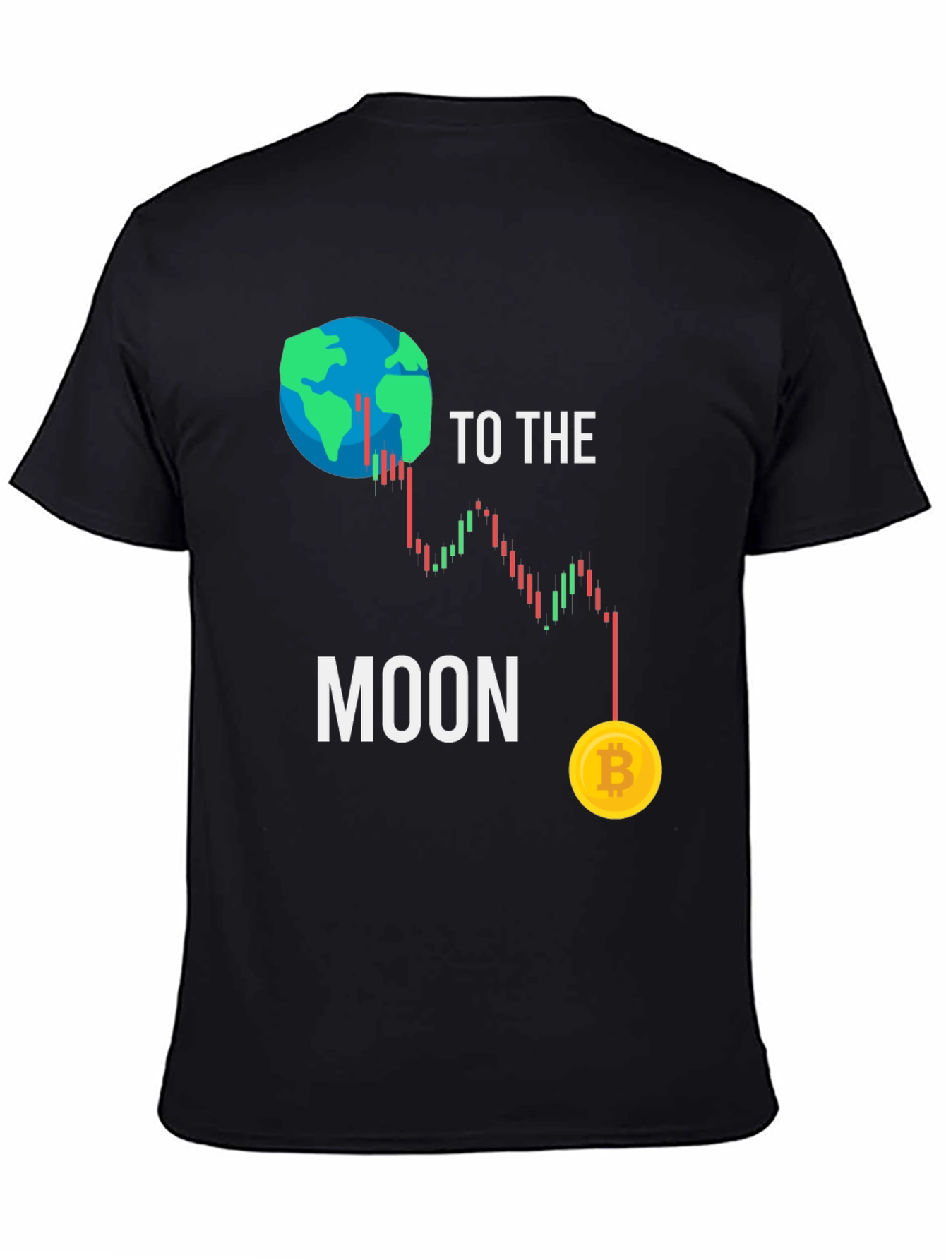 To the Moon Bitcoin Graphic T-Shirt