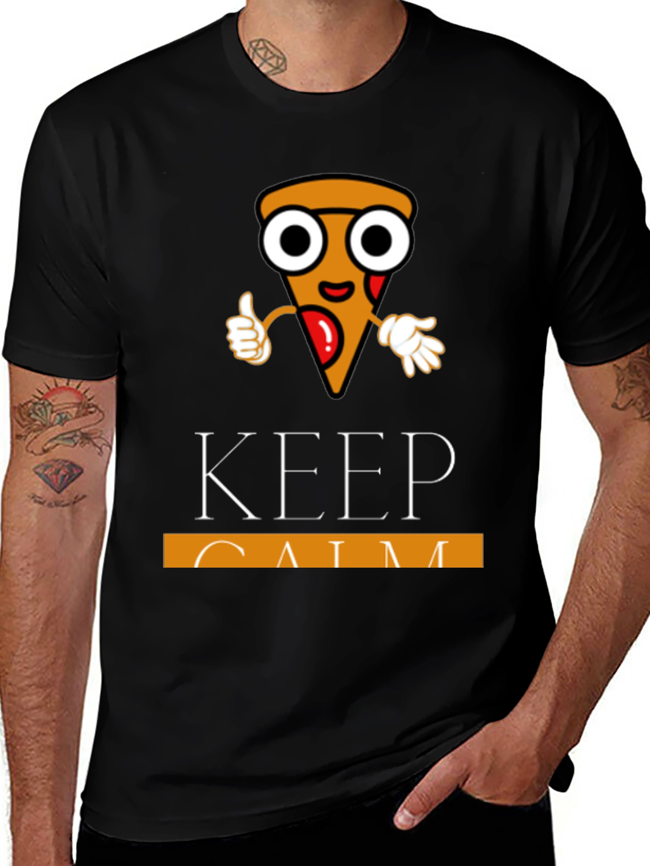 Keep Calm Pizza T-Shirt