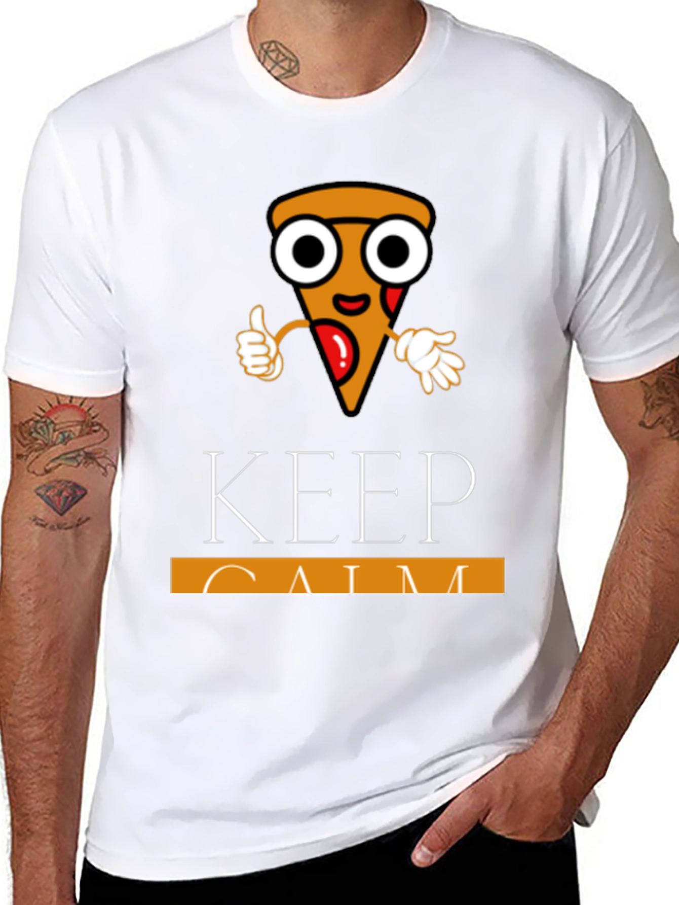Keep Calm Pizza T-Shirt