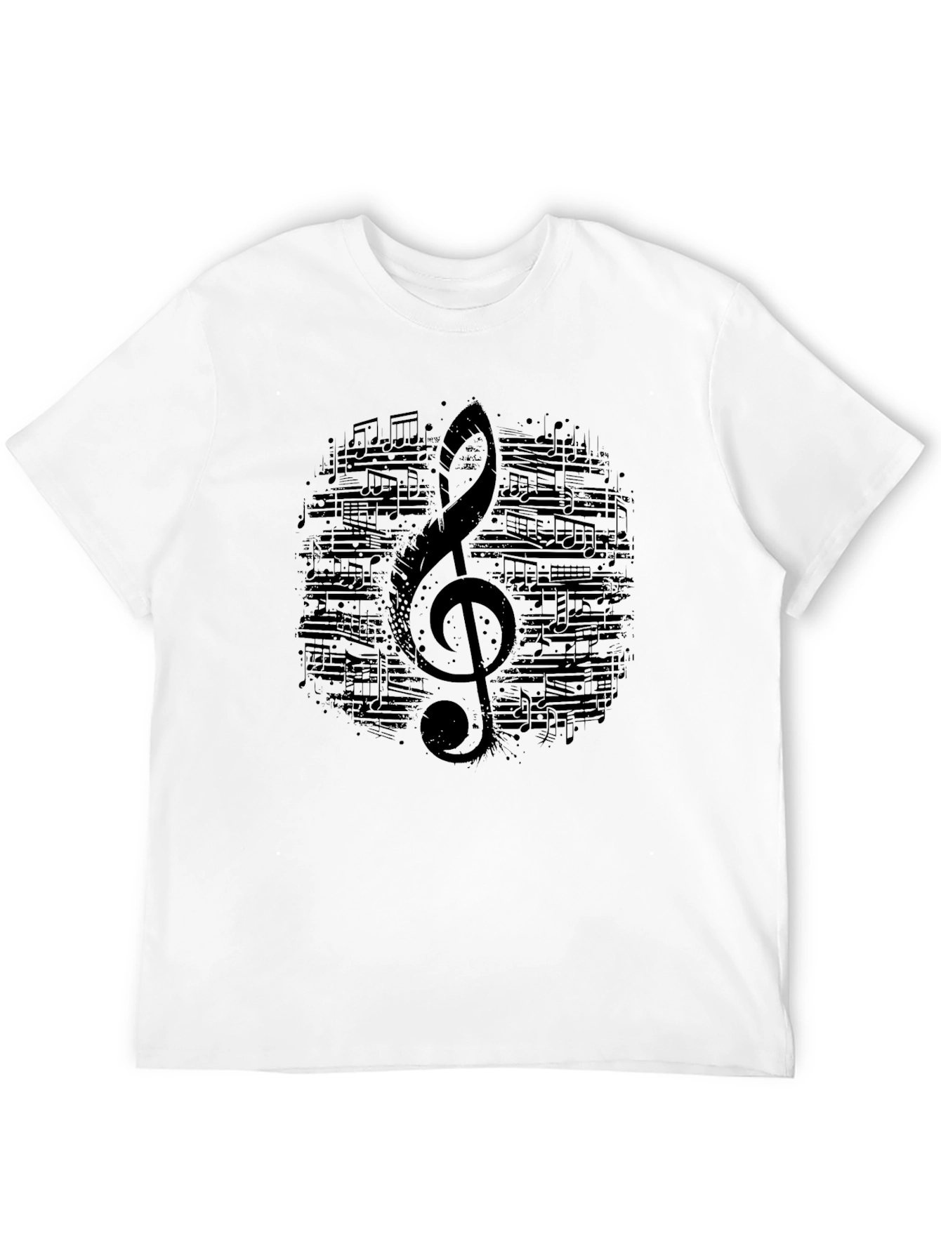 Musical Note Treble Clef Graphic T-Shirt