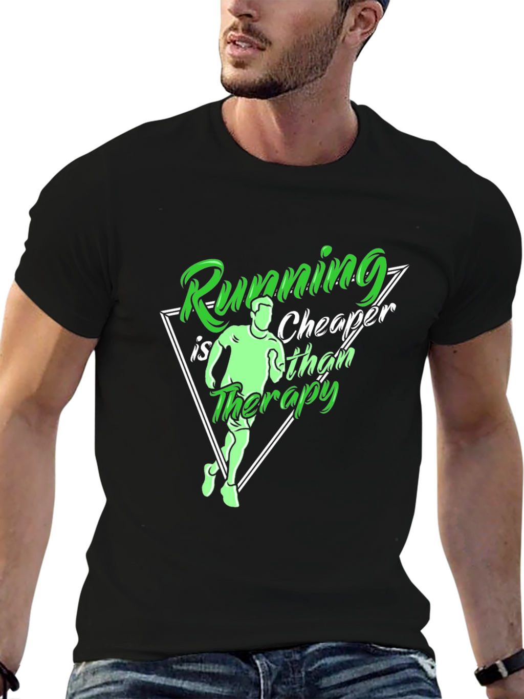 Running is Cheaper Than Therapy T-Shirt