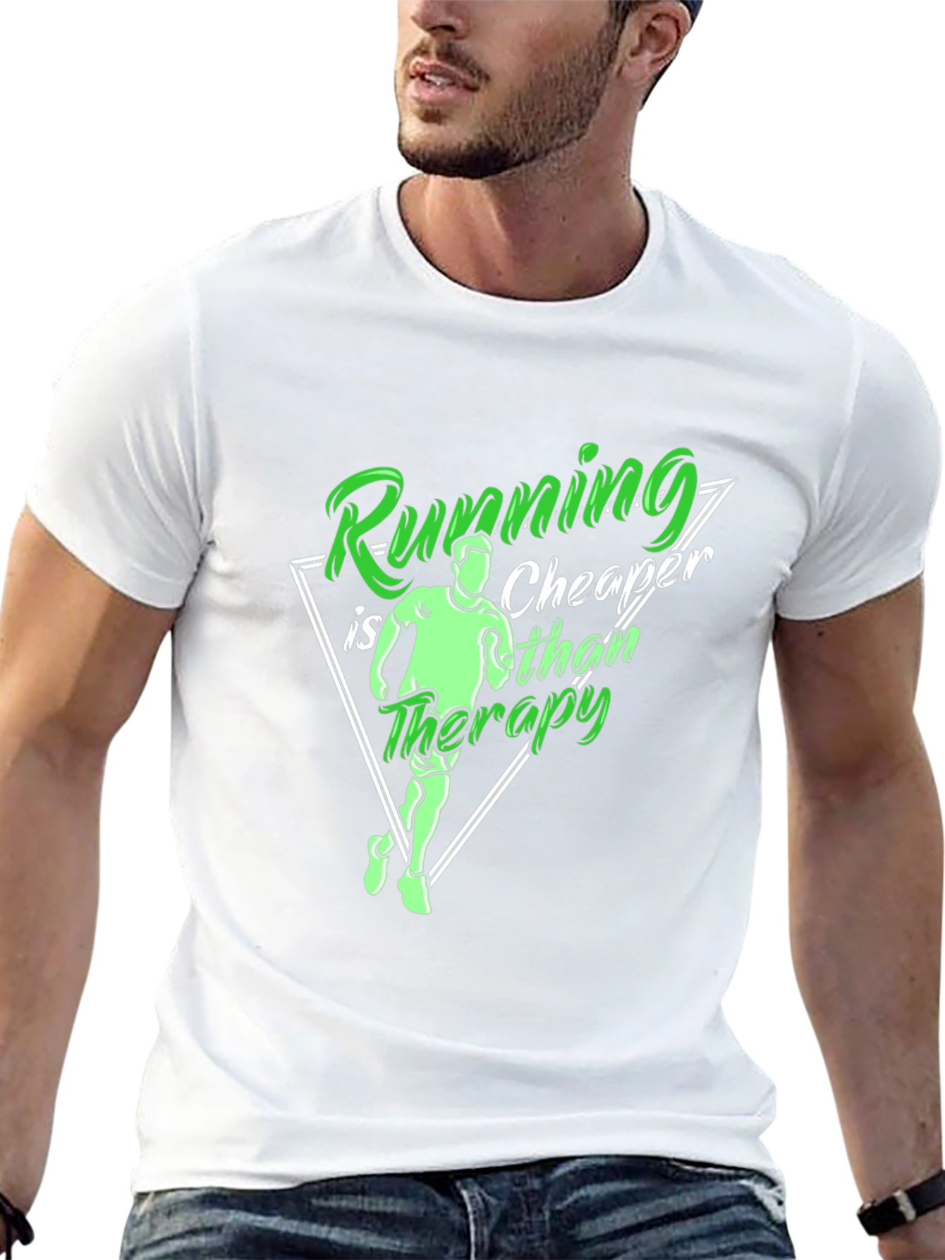Running is Cheaper Than Therapy T-Shirt