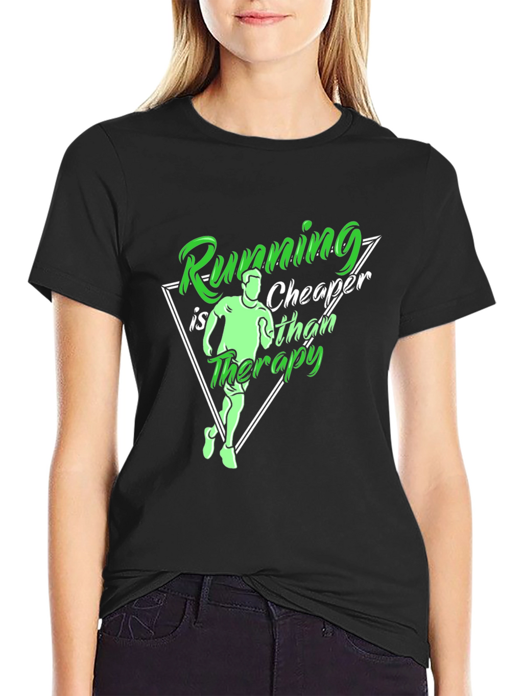 Running is Cheaper Than Therapy T-Shirt