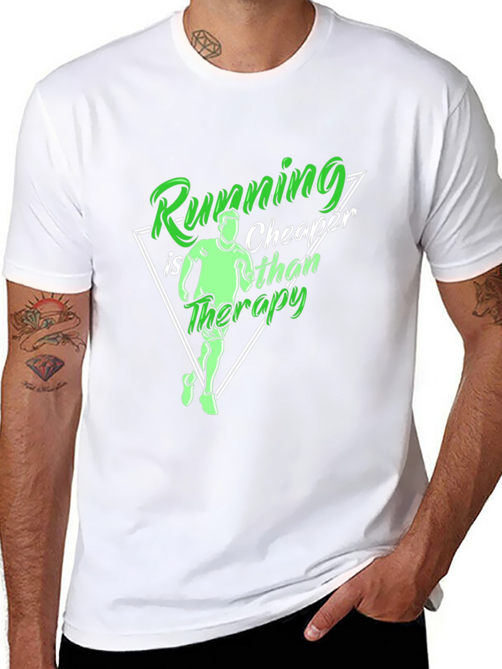 Running is Cheaper Than Therapy T-Shirt