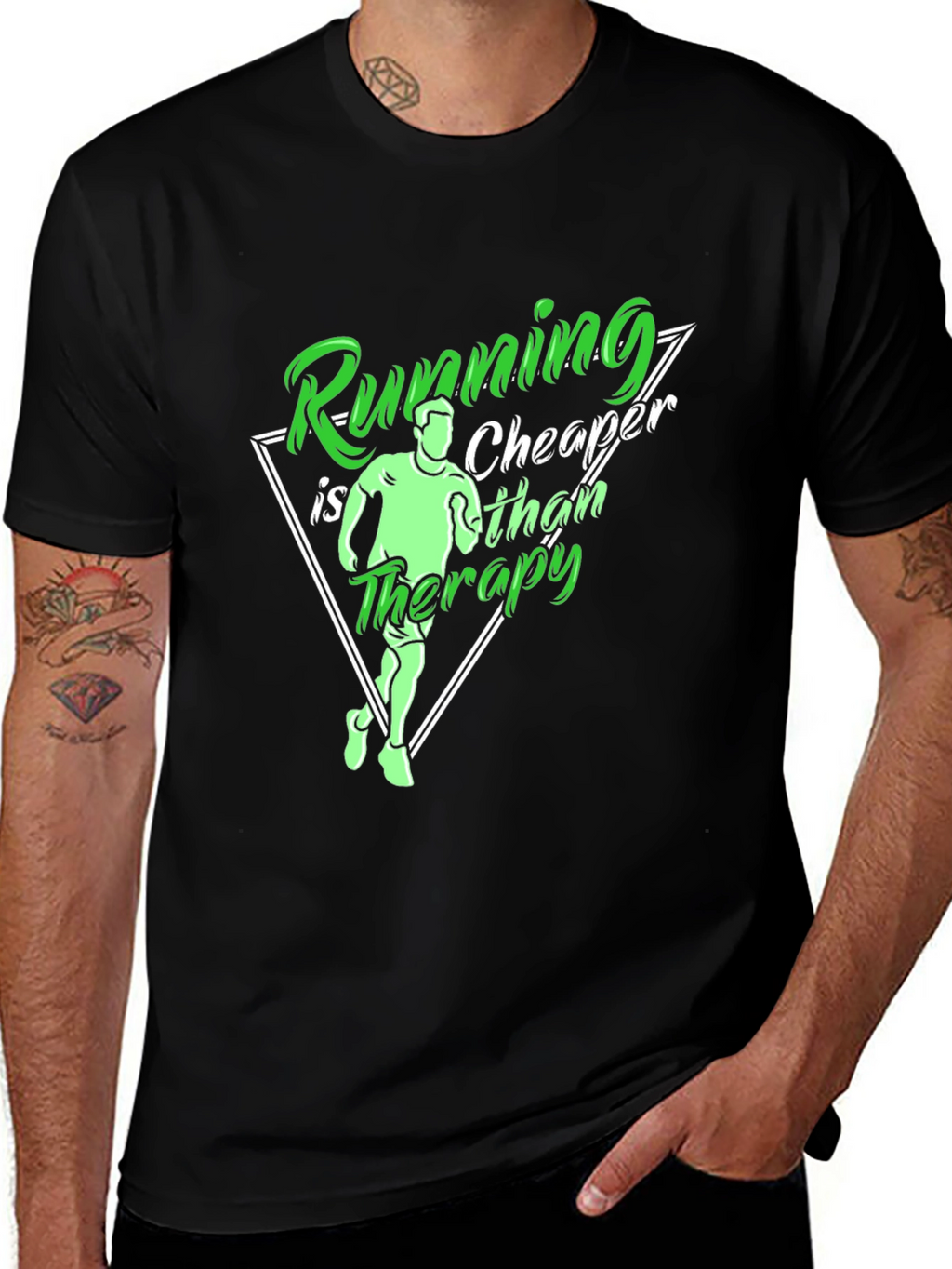 Running is Cheaper Than Therapy T-Shirt