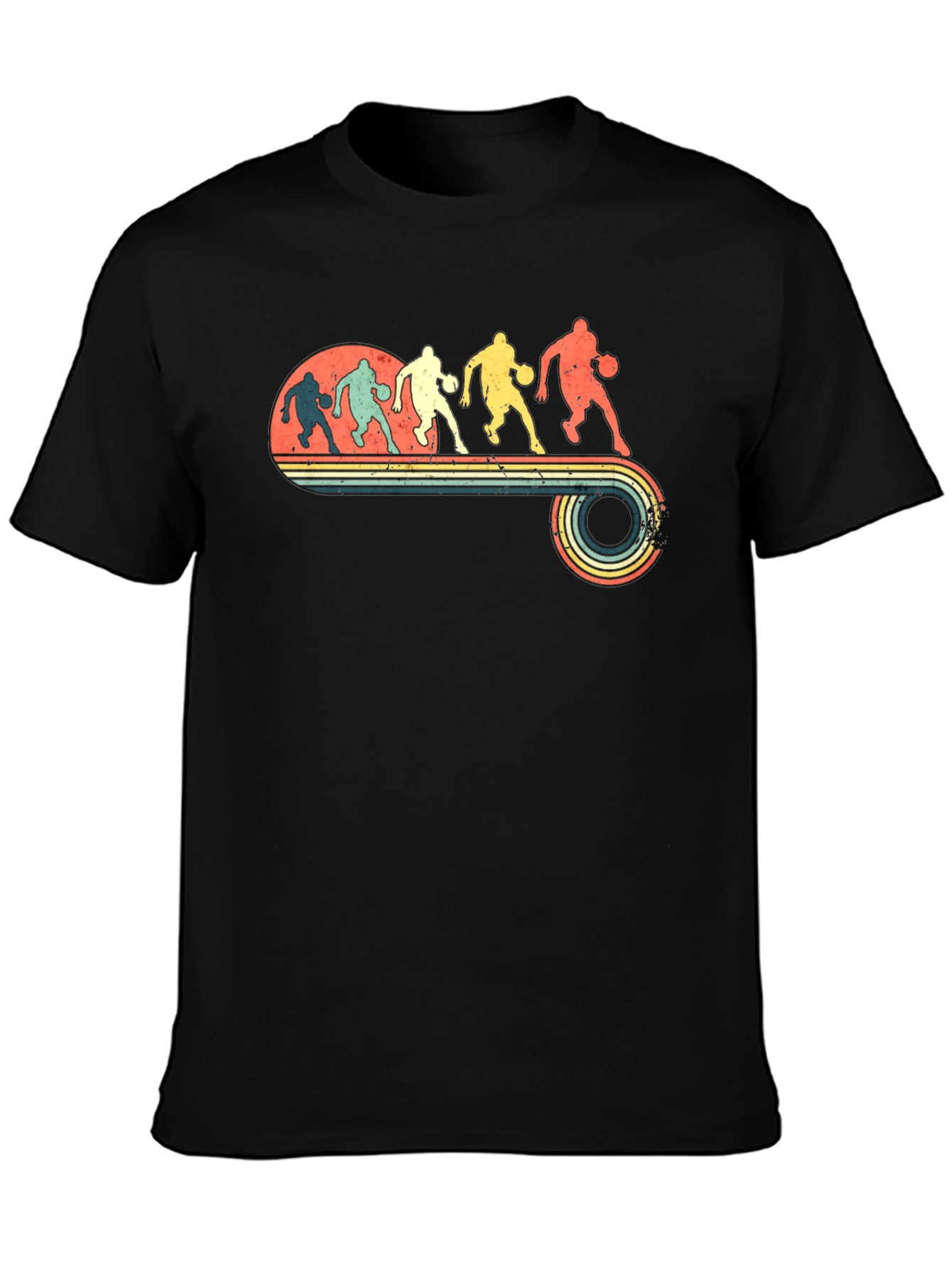 Vintage Basketball Player Retro Graphic T-Shirt