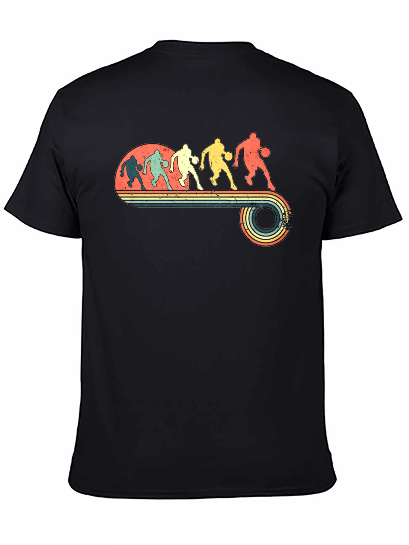 Vintage Basketball Player Retro Graphic T-Shirt