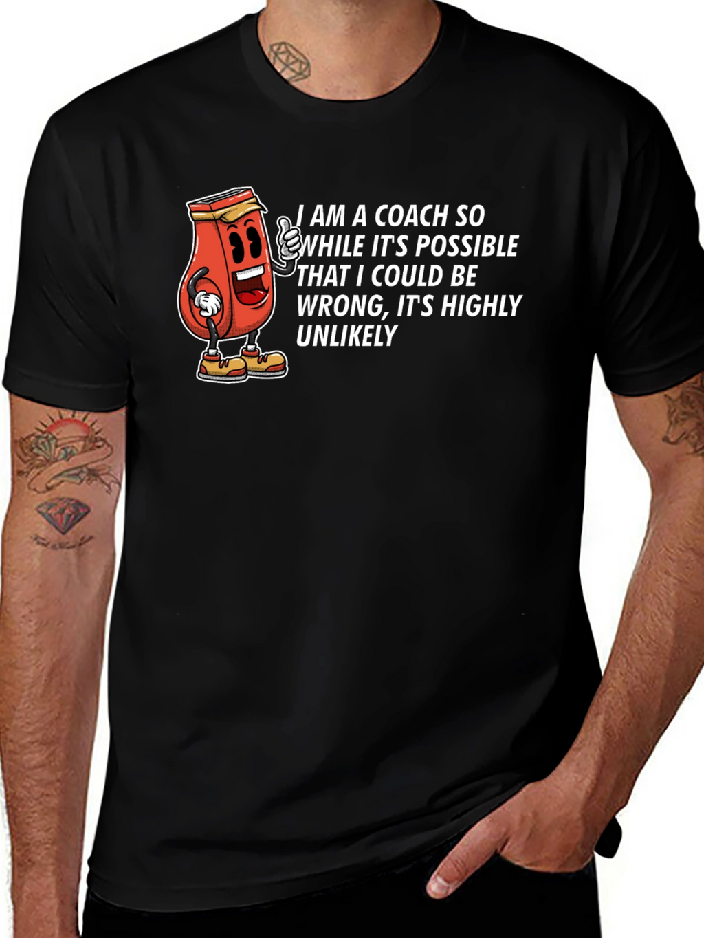 Coach Cartoon Graphic T-Shirt