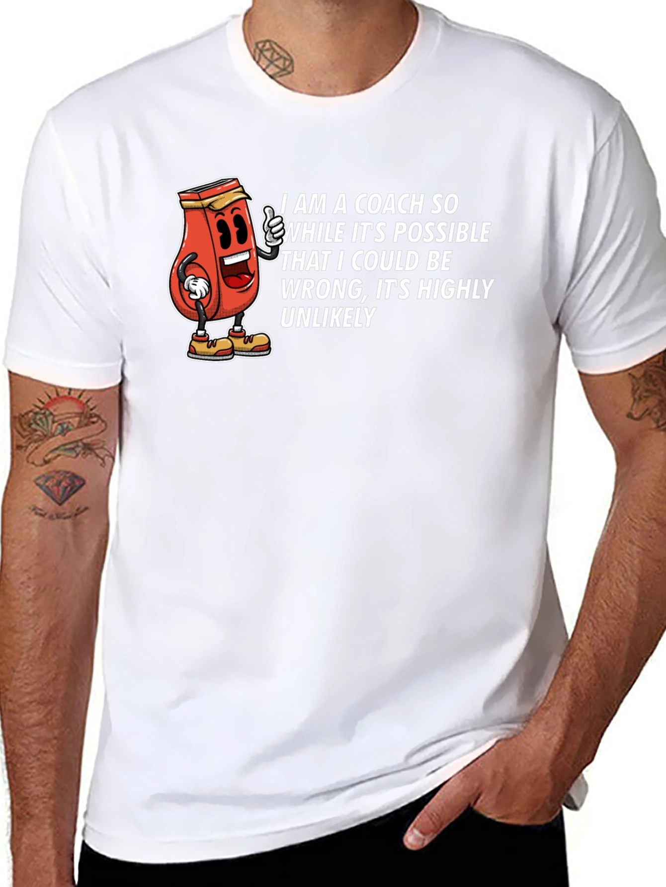 Coach Cartoon Graphic T-Shirt