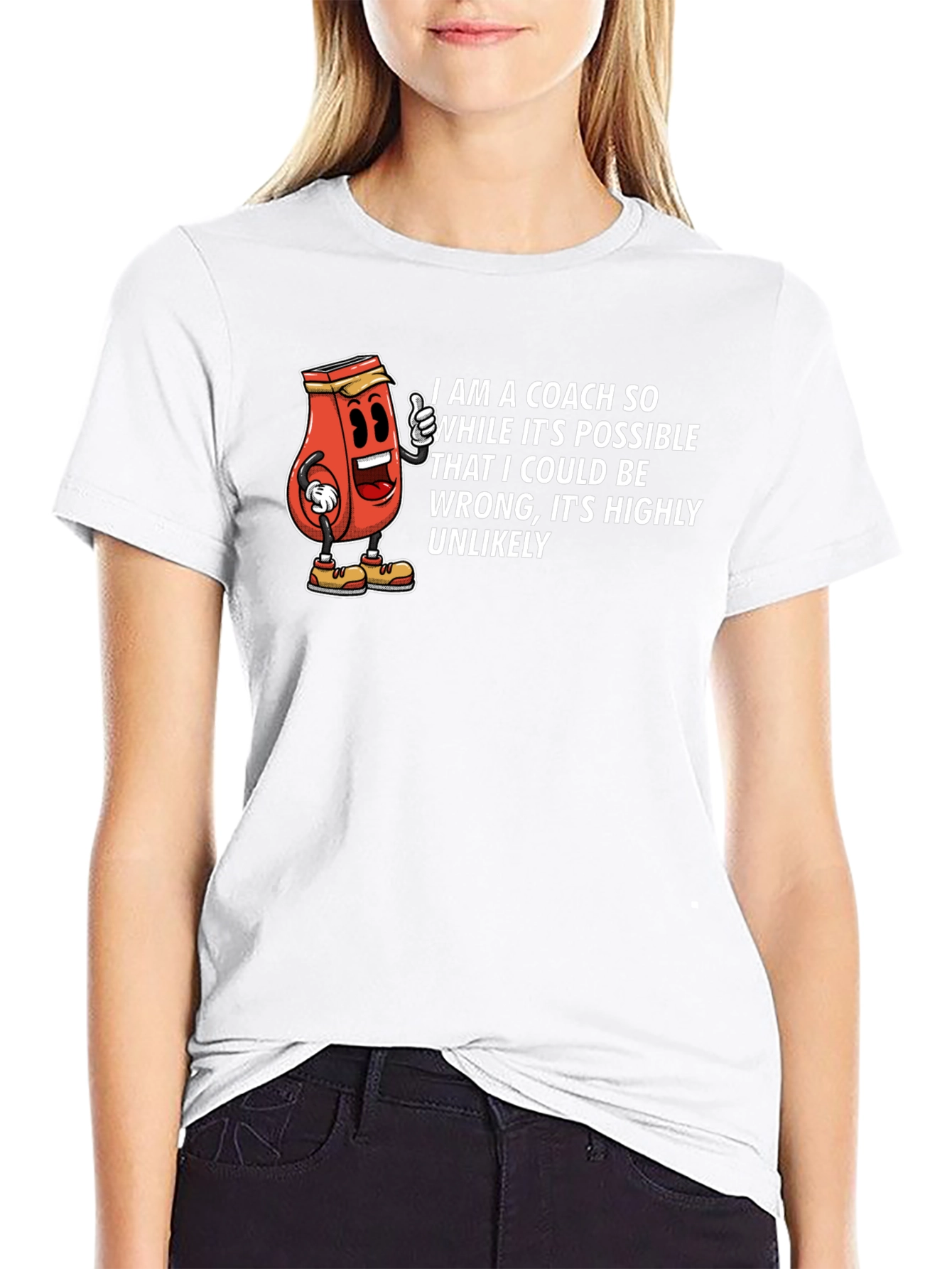 Coach Cartoon Graphic T-Shirt
