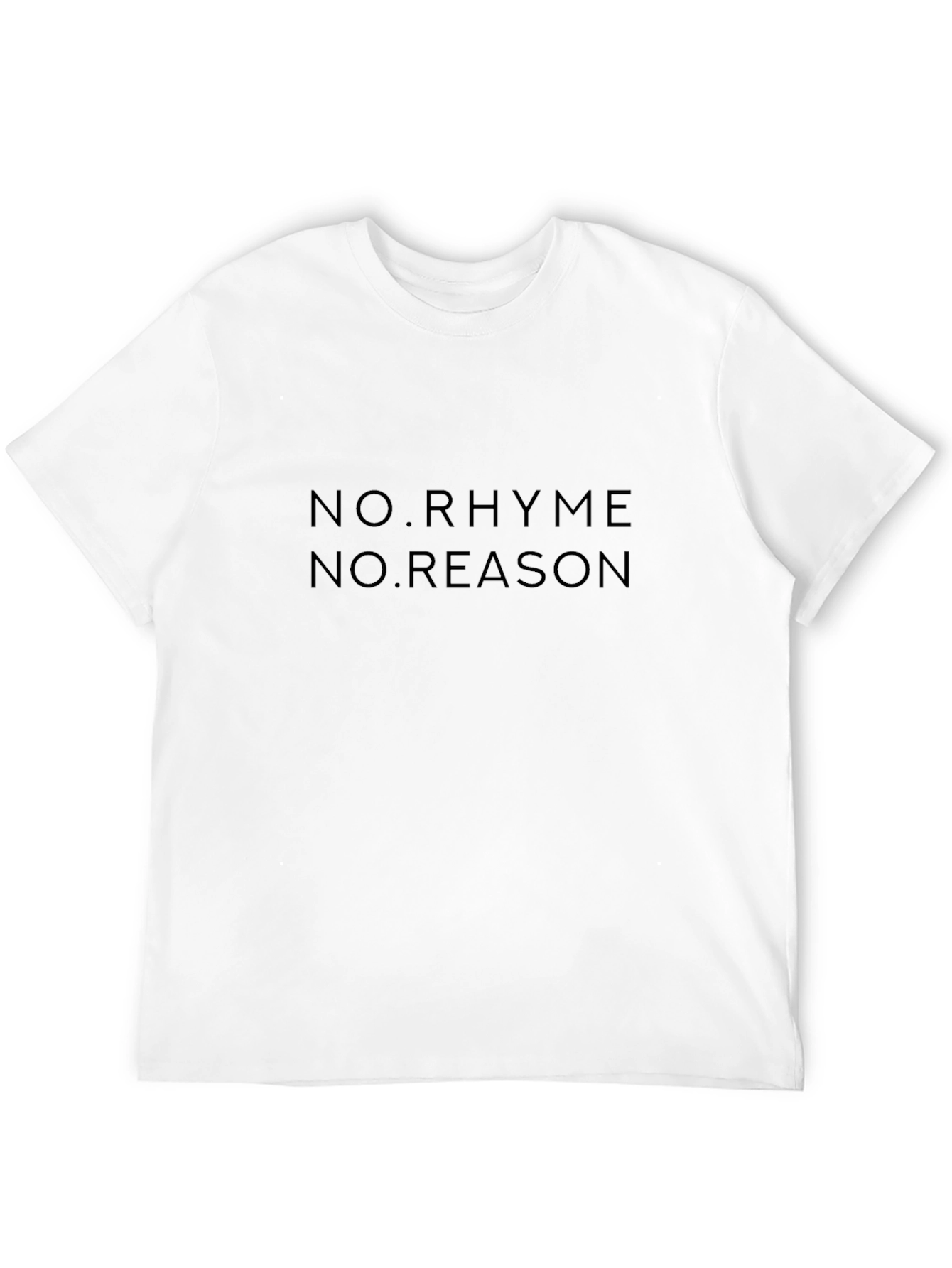No Rhyme No Reason Black T-Shirt