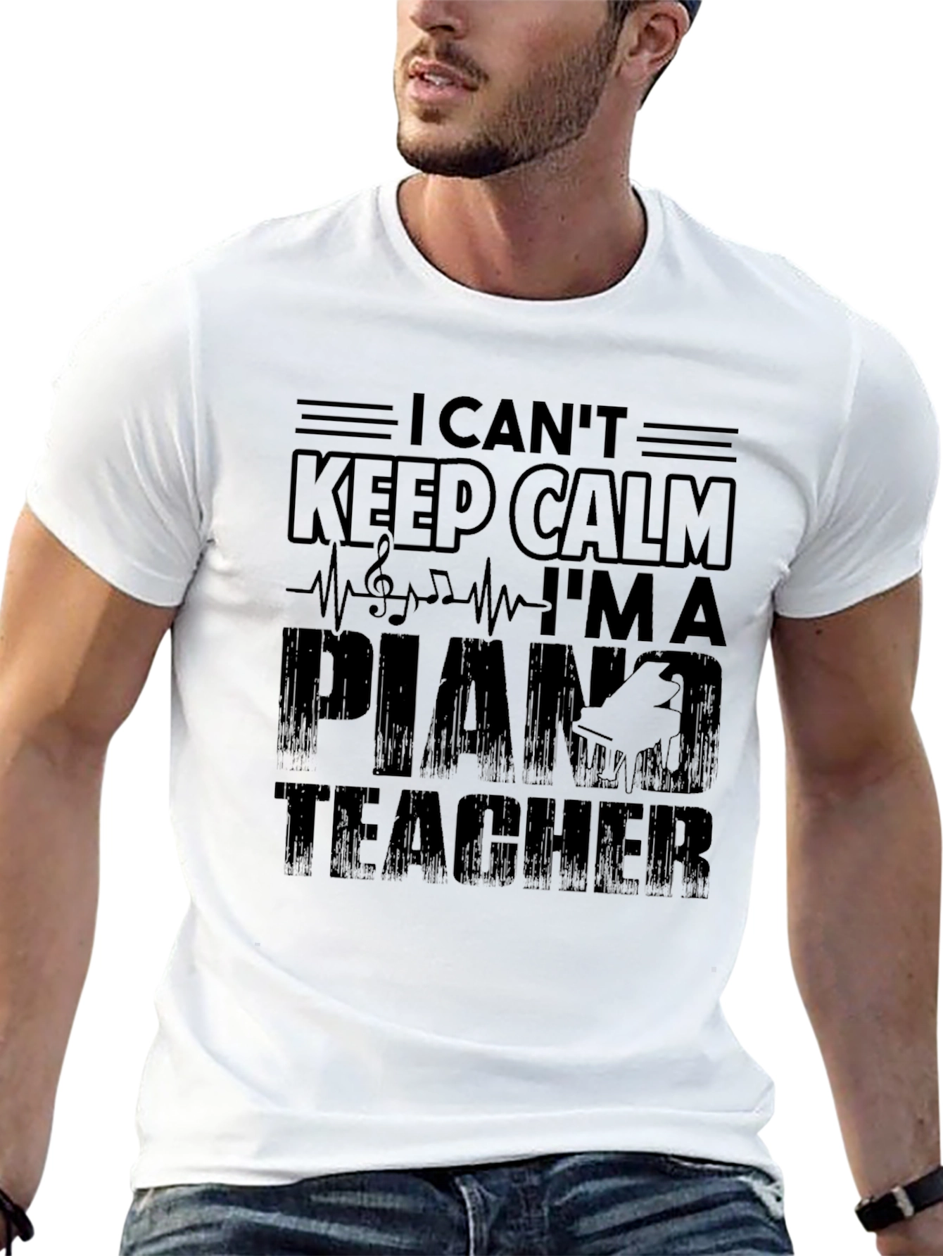 I Cant Keep Calm Piano Teacher Graphic T-Shirt