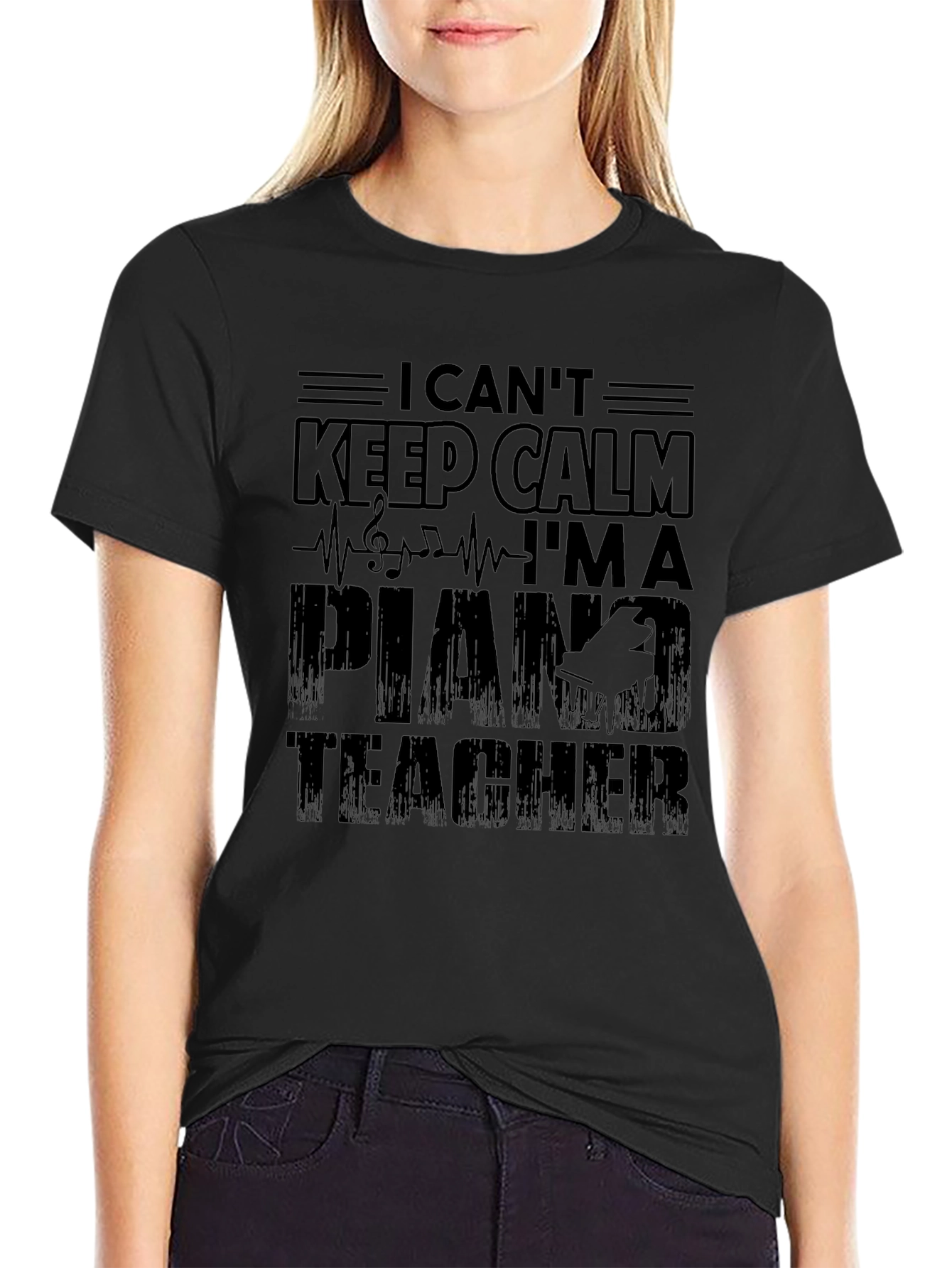I Cant Keep Calm Piano Teacher Graphic T-Shirt