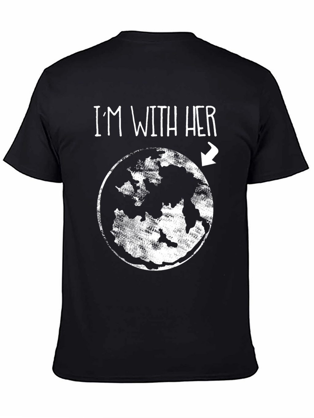 Im With Her Moon Earth T-Shirt
