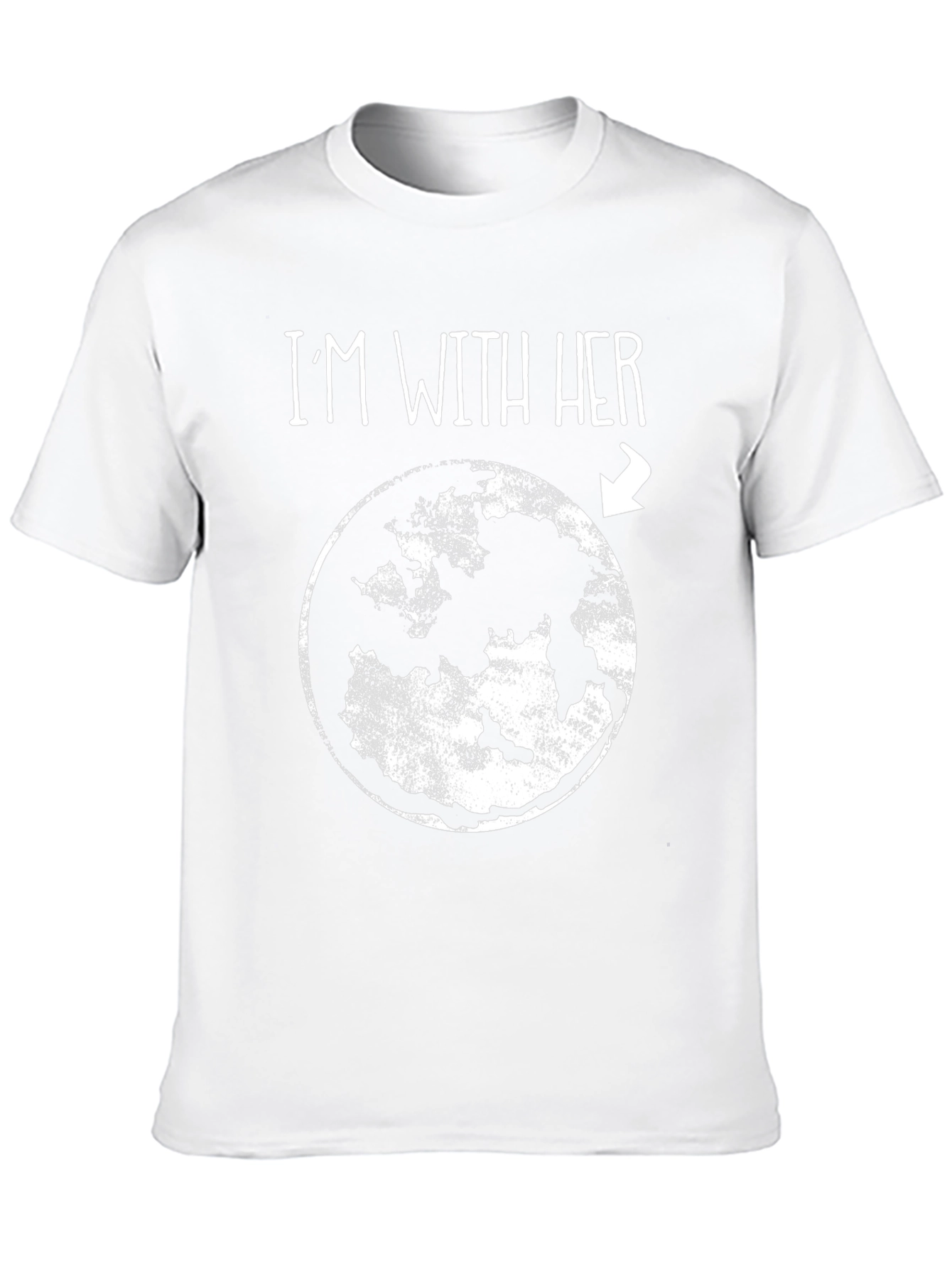 Im With Her Moon Earth T-Shirt