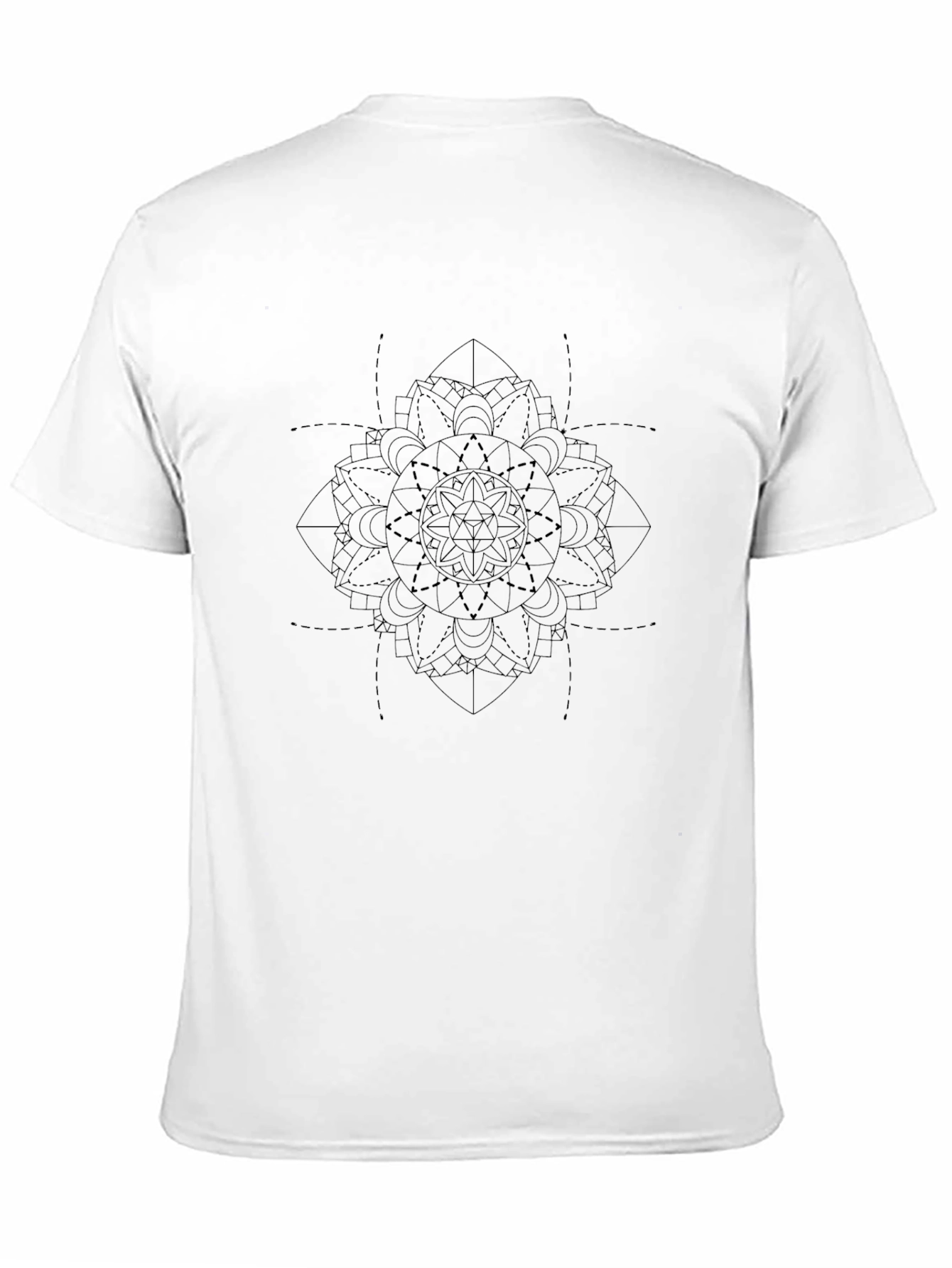 Geometric Mandala T-Shirt - Modern Minimalist Design