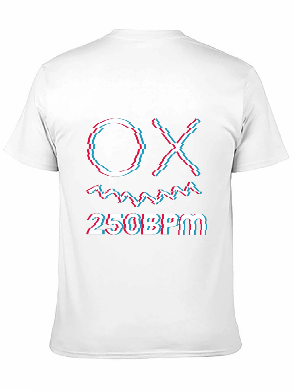 OX 250BPM Graphic Tee - Glitch Style
