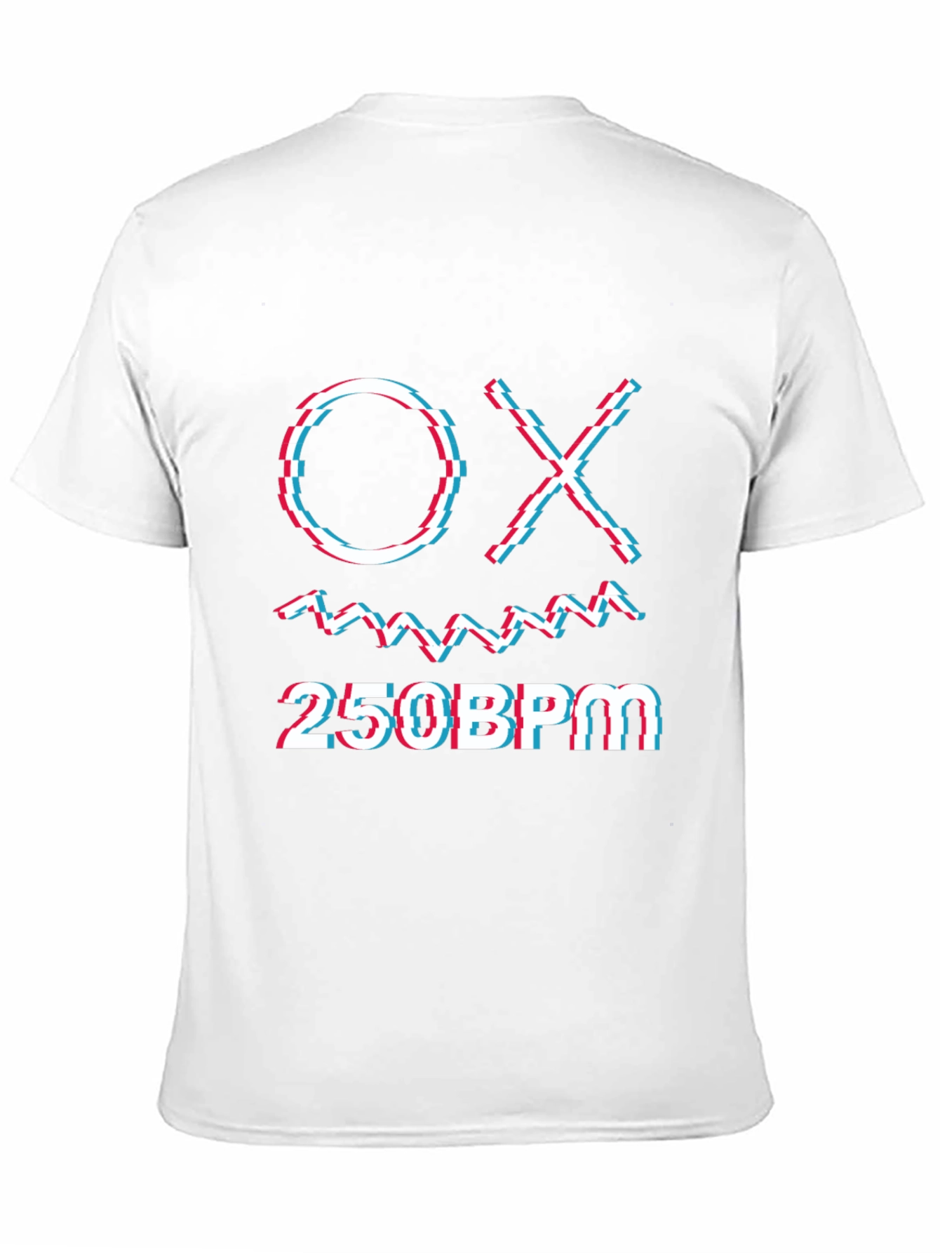 OX 250BPM Graphic Tee - Glitch Style