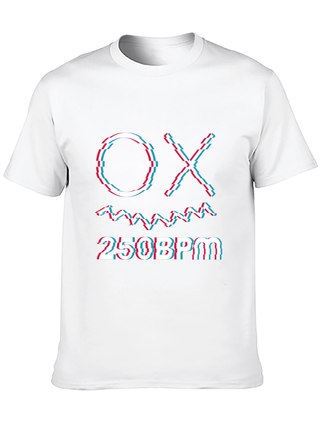 OX 250BPM Graphic Tee - Glitch Style