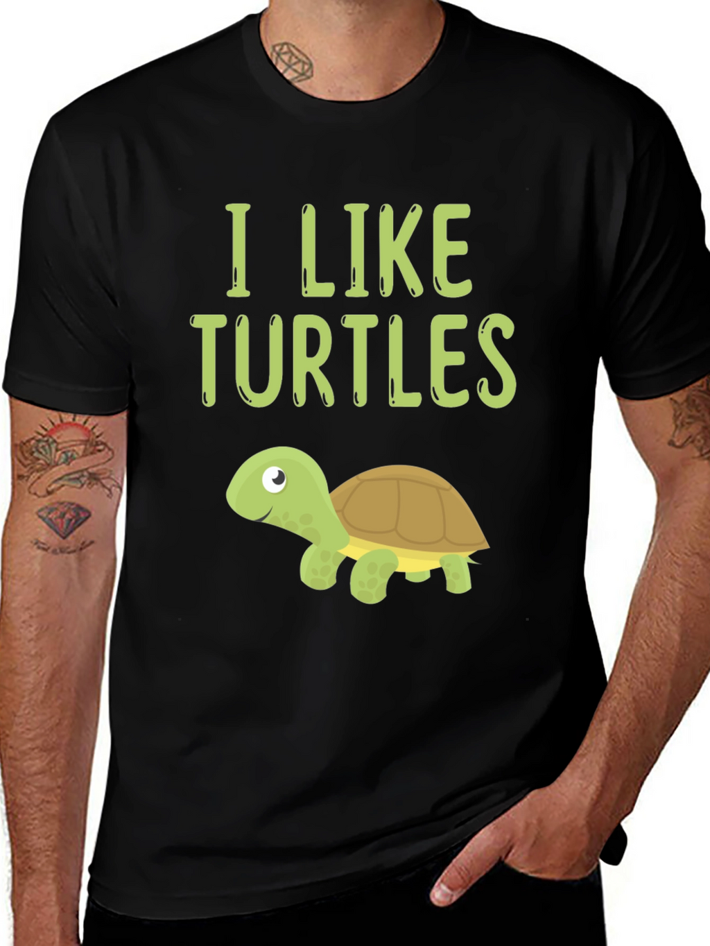 I Like Turtles Graphic T-Shirt
