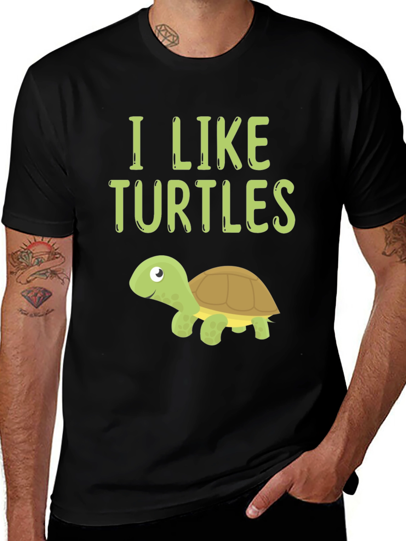I Like Turtles Graphic T-Shirt