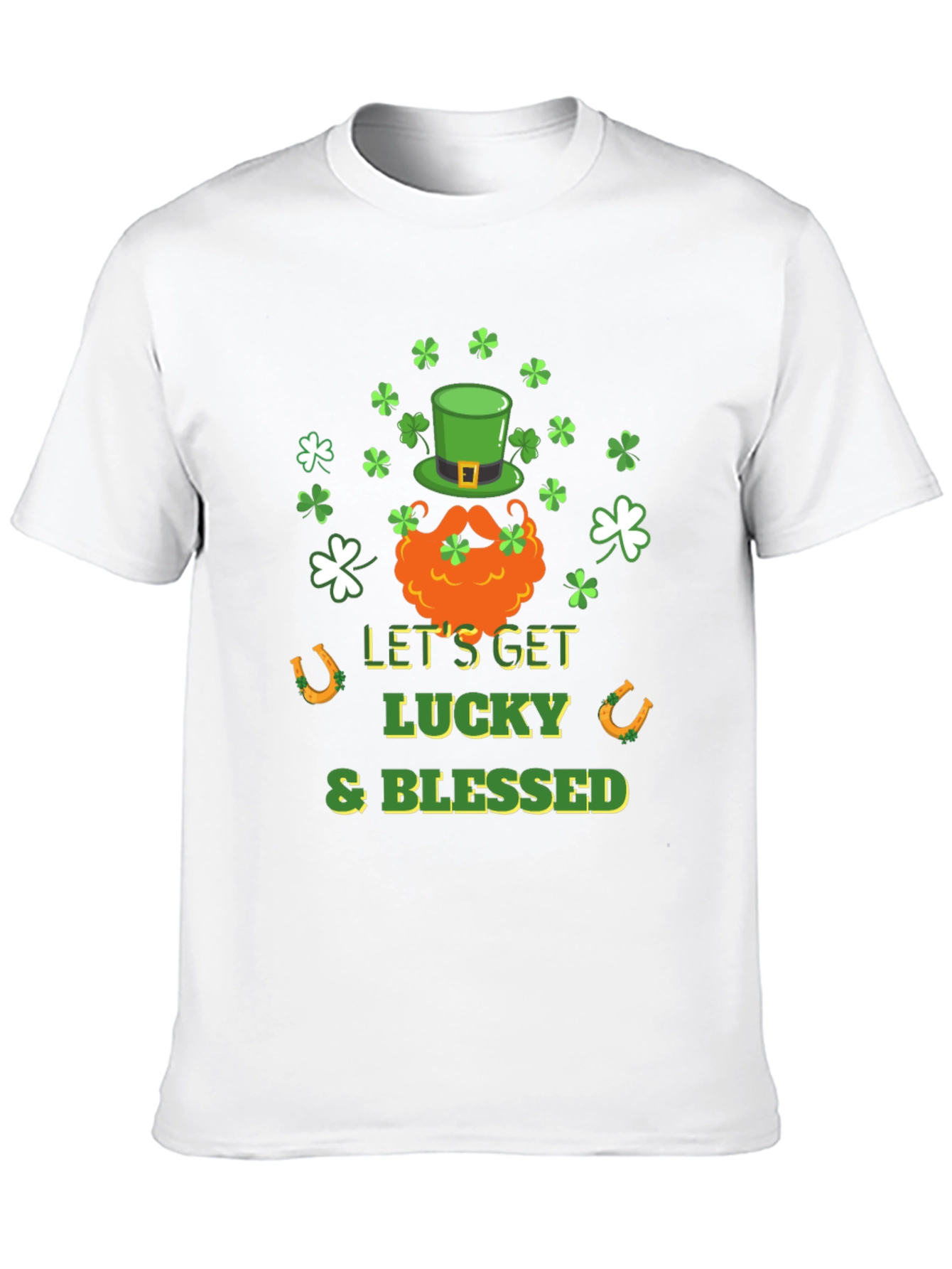 Lucky & Blessed St. Patricks Day Graphic Tee
