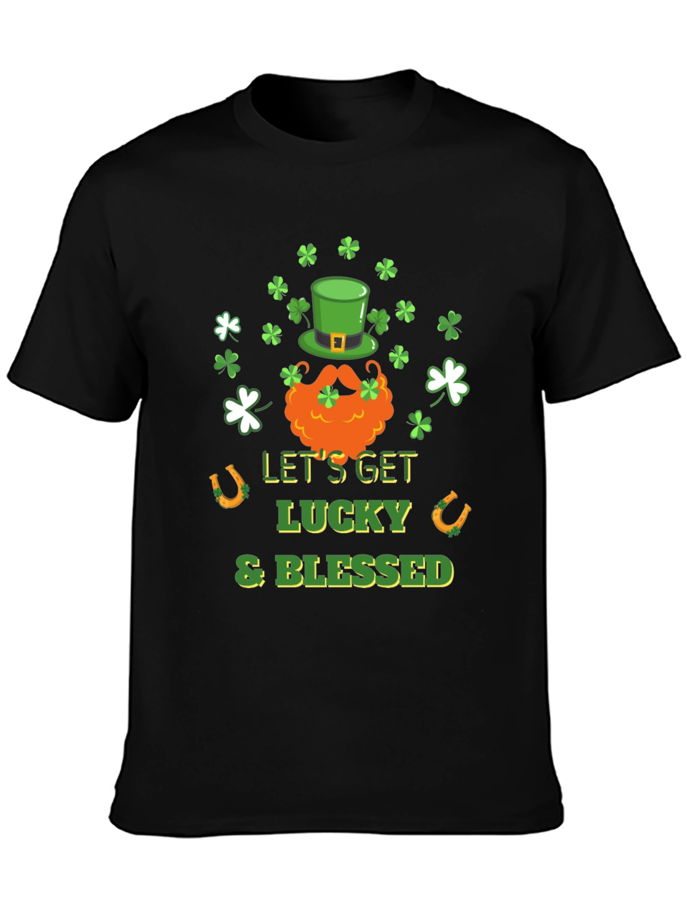 Lucky & Blessed St. Patricks Day Graphic Tee