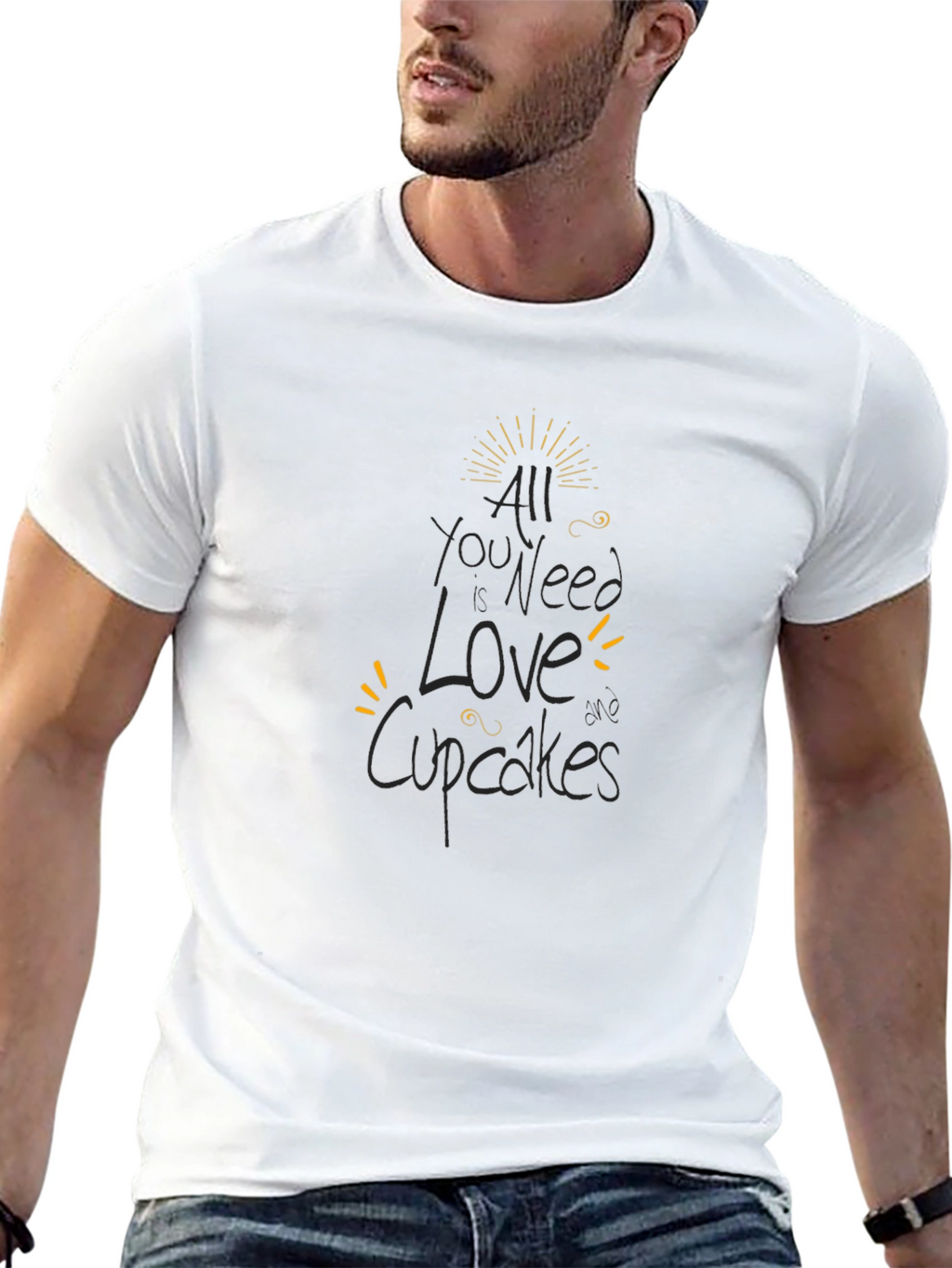 All You Need is Love and Cupcakes Black T-Shirt