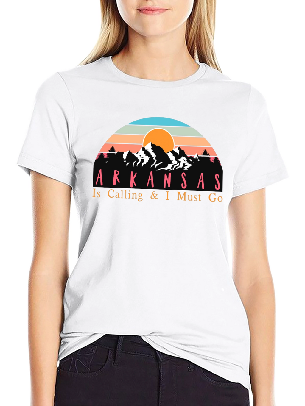 Arkansas Calling Mens Black T-Shirt