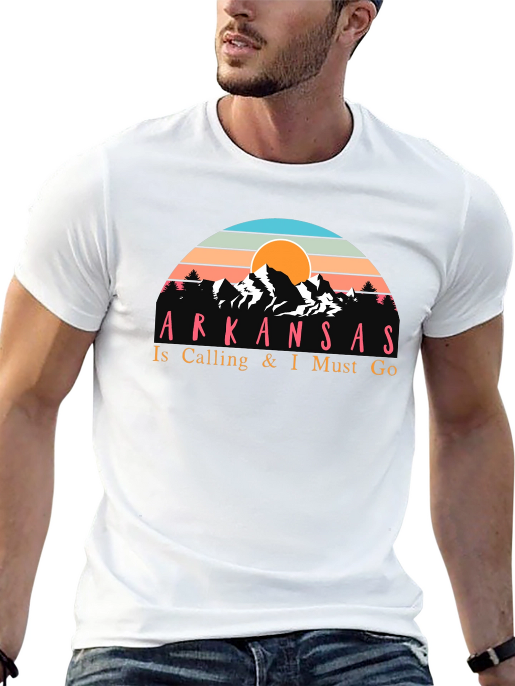 Arkansas Calling Mens Black T-Shirt
