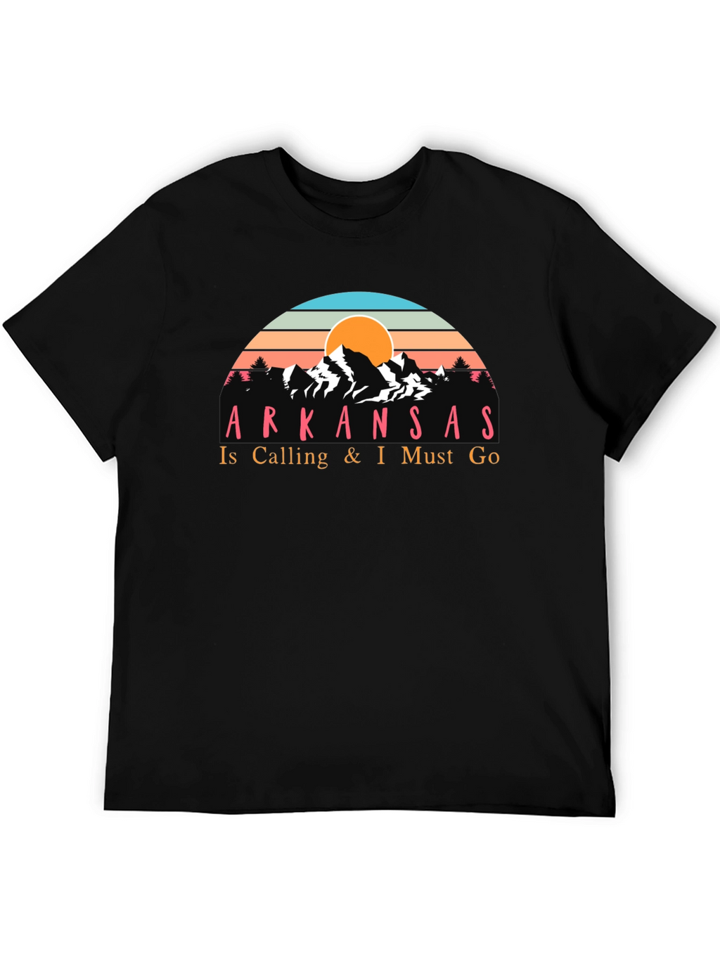Arkansas Calling Mens Black T-Shirt