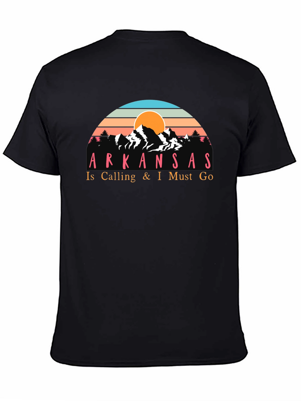 Arkansas Calling Mens Black T-Shirt