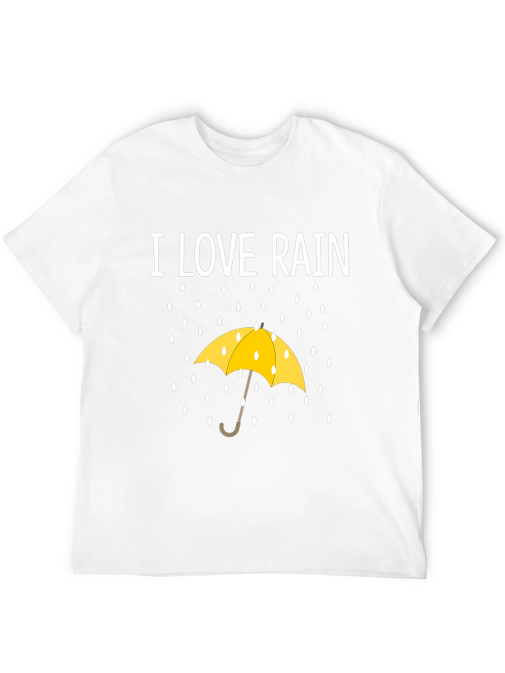 I Love Rain T-Shirt - Weather Umbrella Graphic Tee