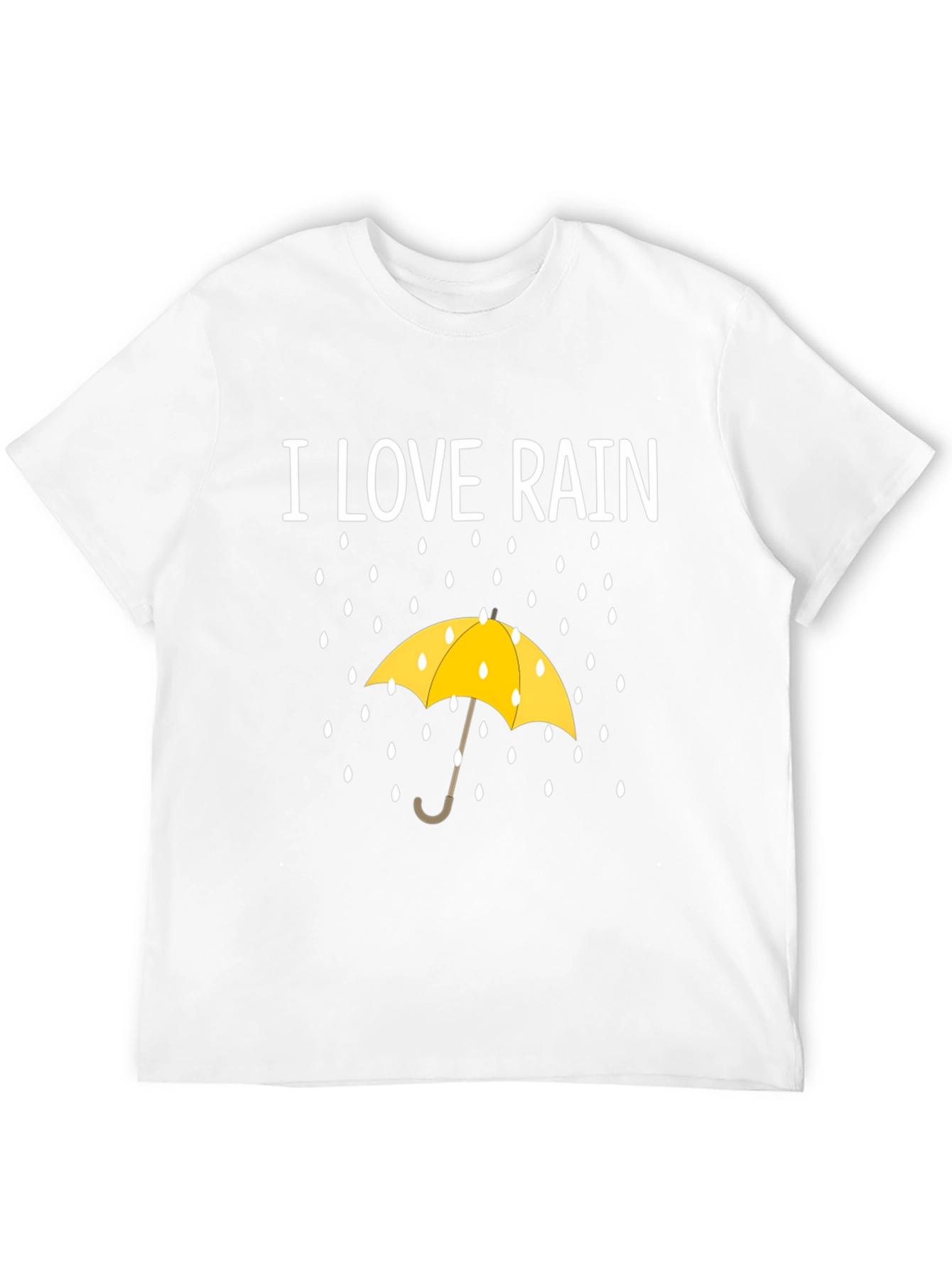 I Love Rain T-Shirt - Weather Umbrella Graphic Tee