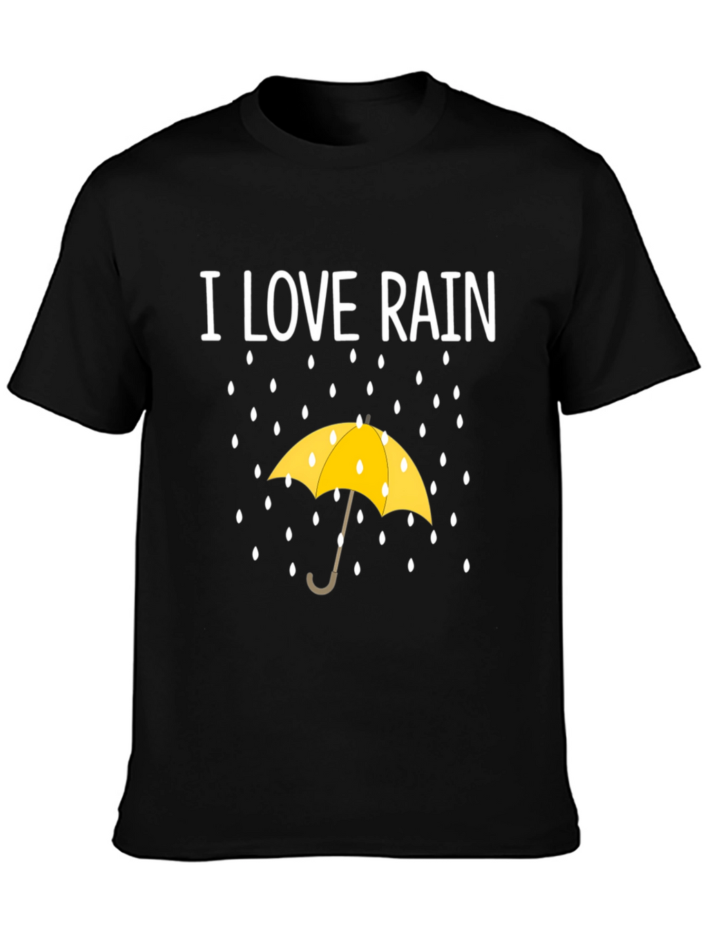 I Love Rain T-Shirt - Weather Umbrella Graphic Tee