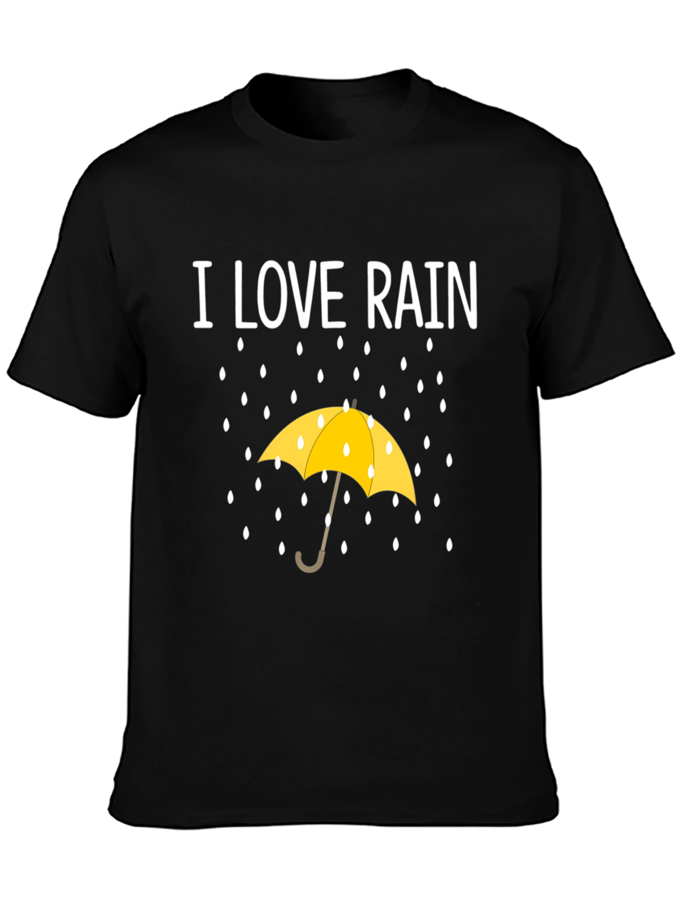 I Love Rain T-Shirt - Weather Umbrella Graphic Tee