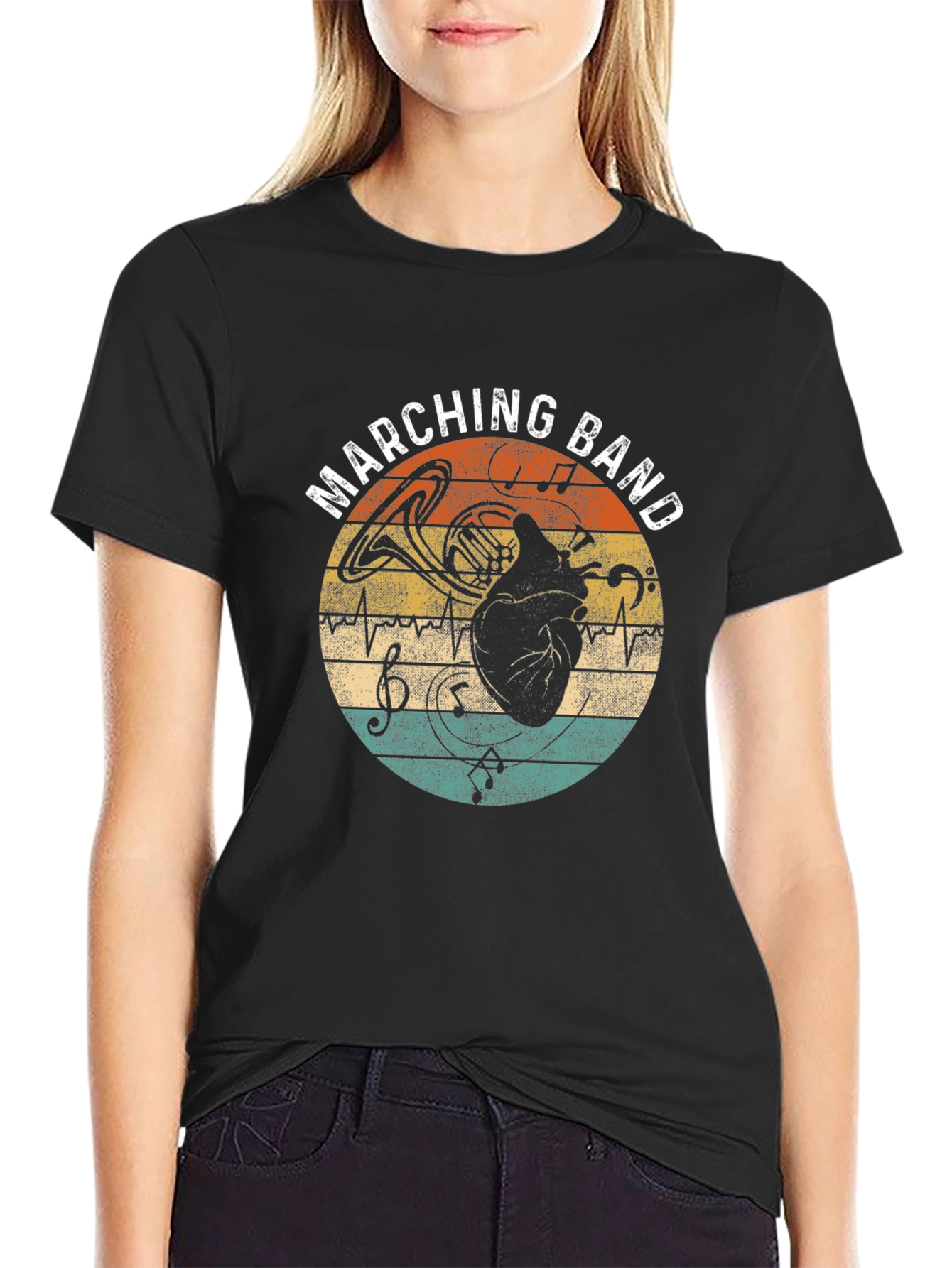 Marching Band Heart T-Shirt