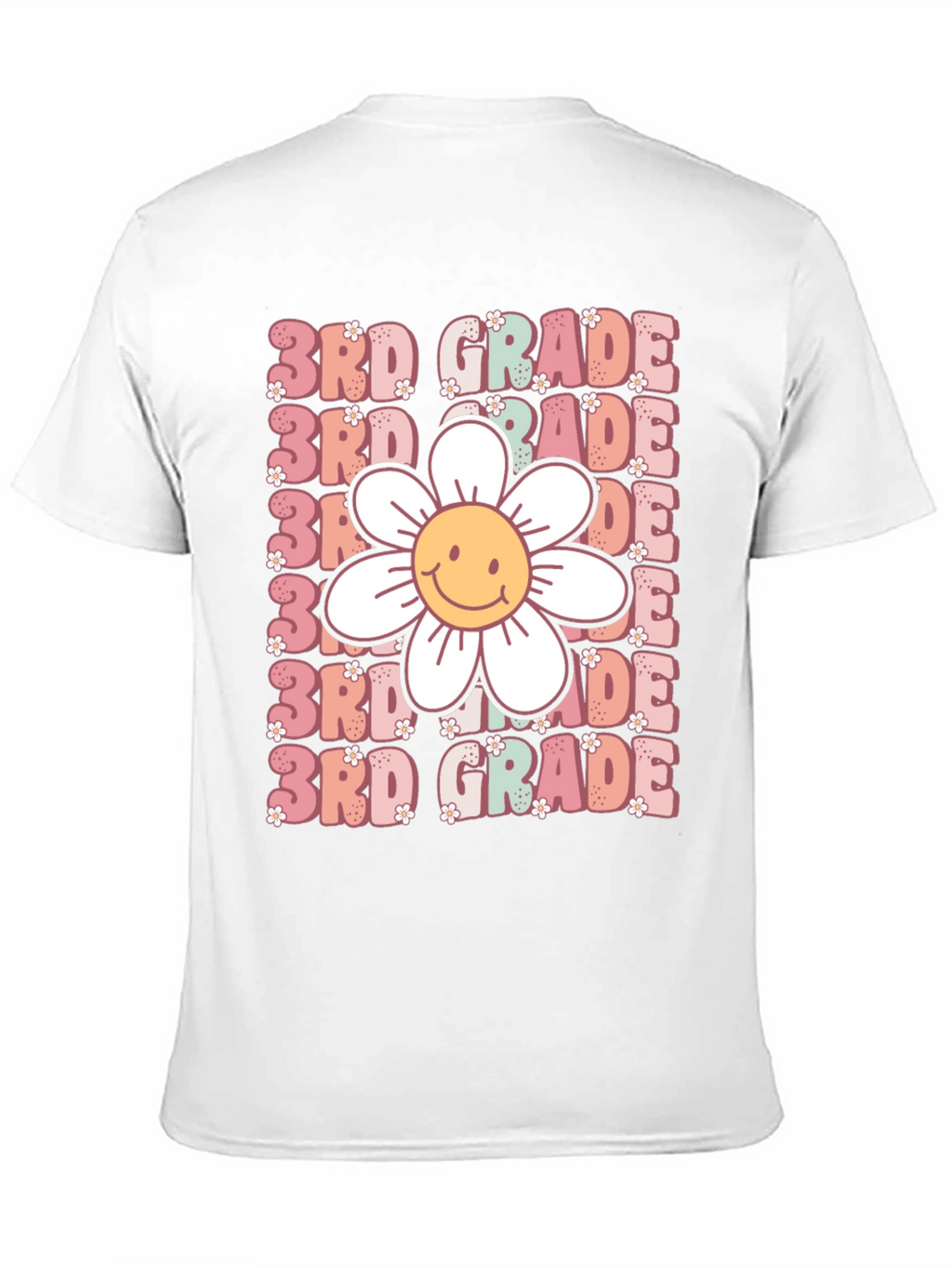 3rd Grade Smiley Flower T-Shirt