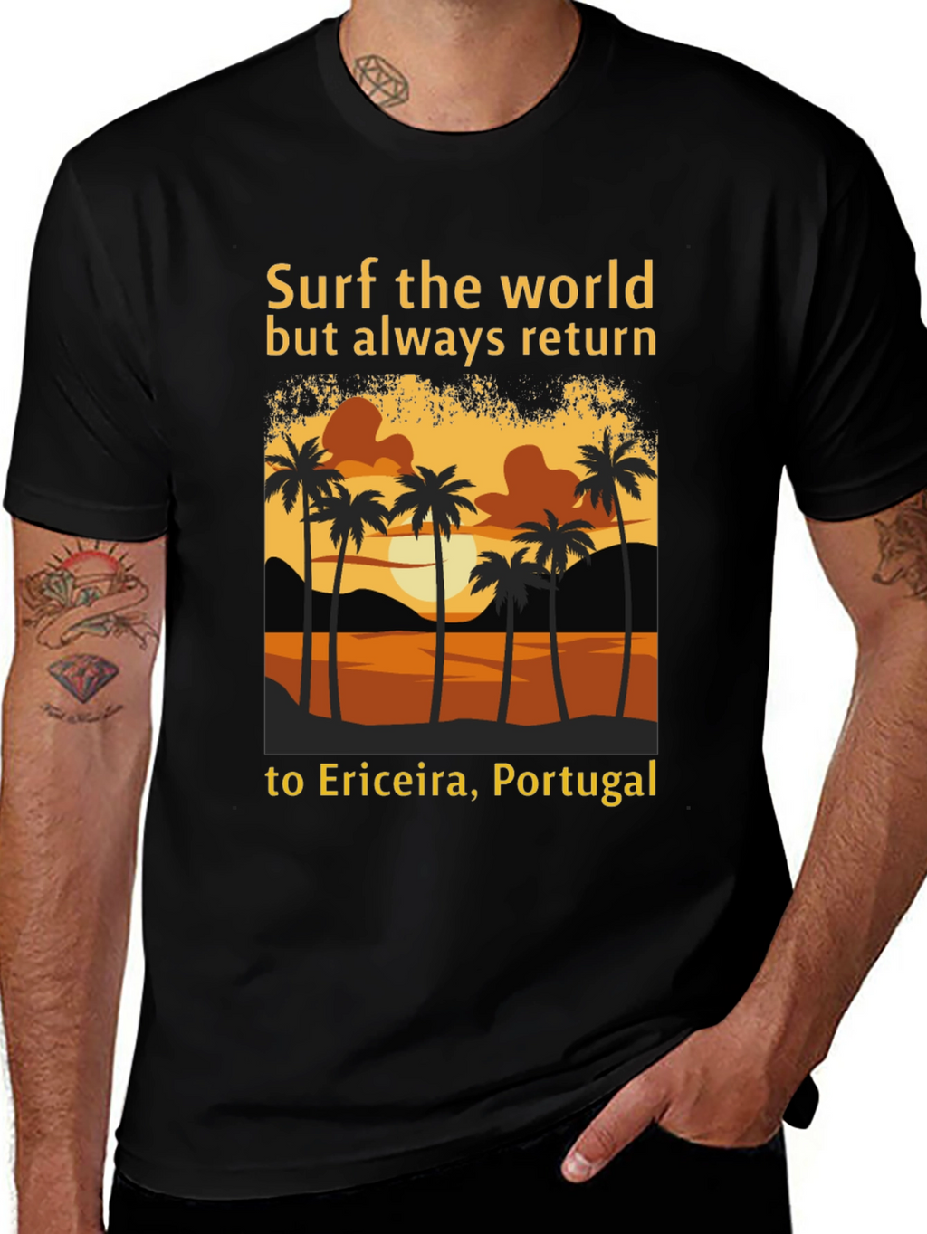 Surf the World Ericeira Portugal Tee