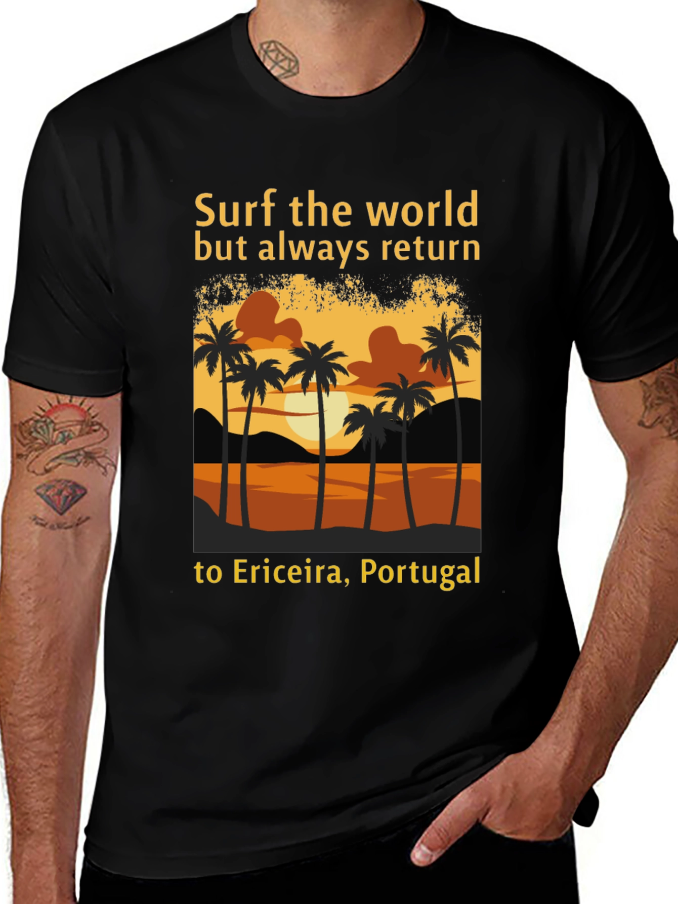 Surf the World Ericeira Portugal Tee