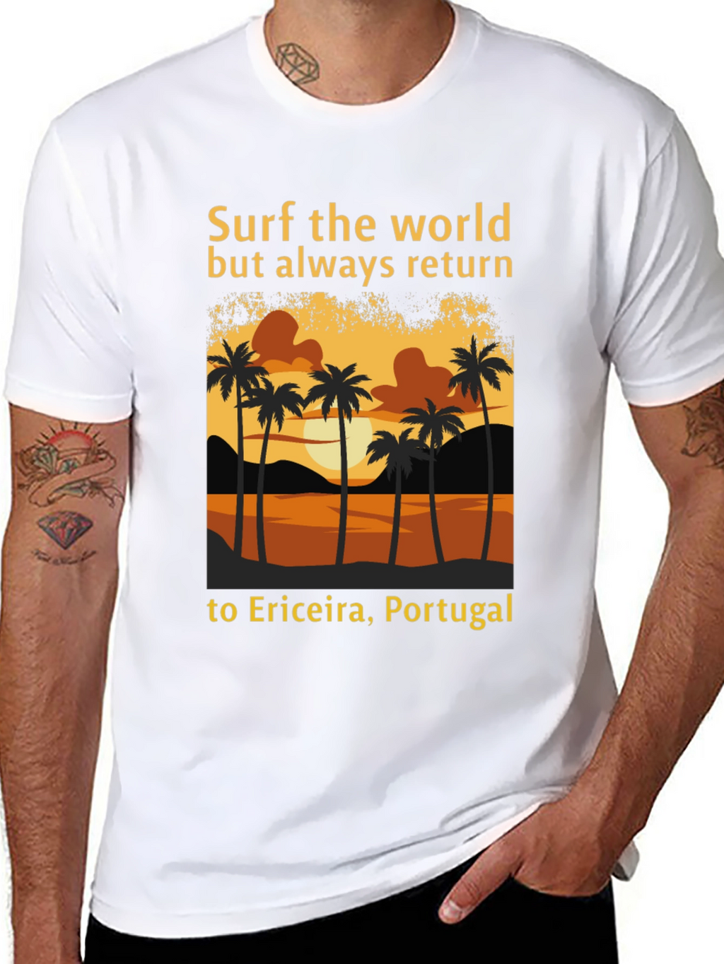 Surf the World Ericeira Portugal Tee