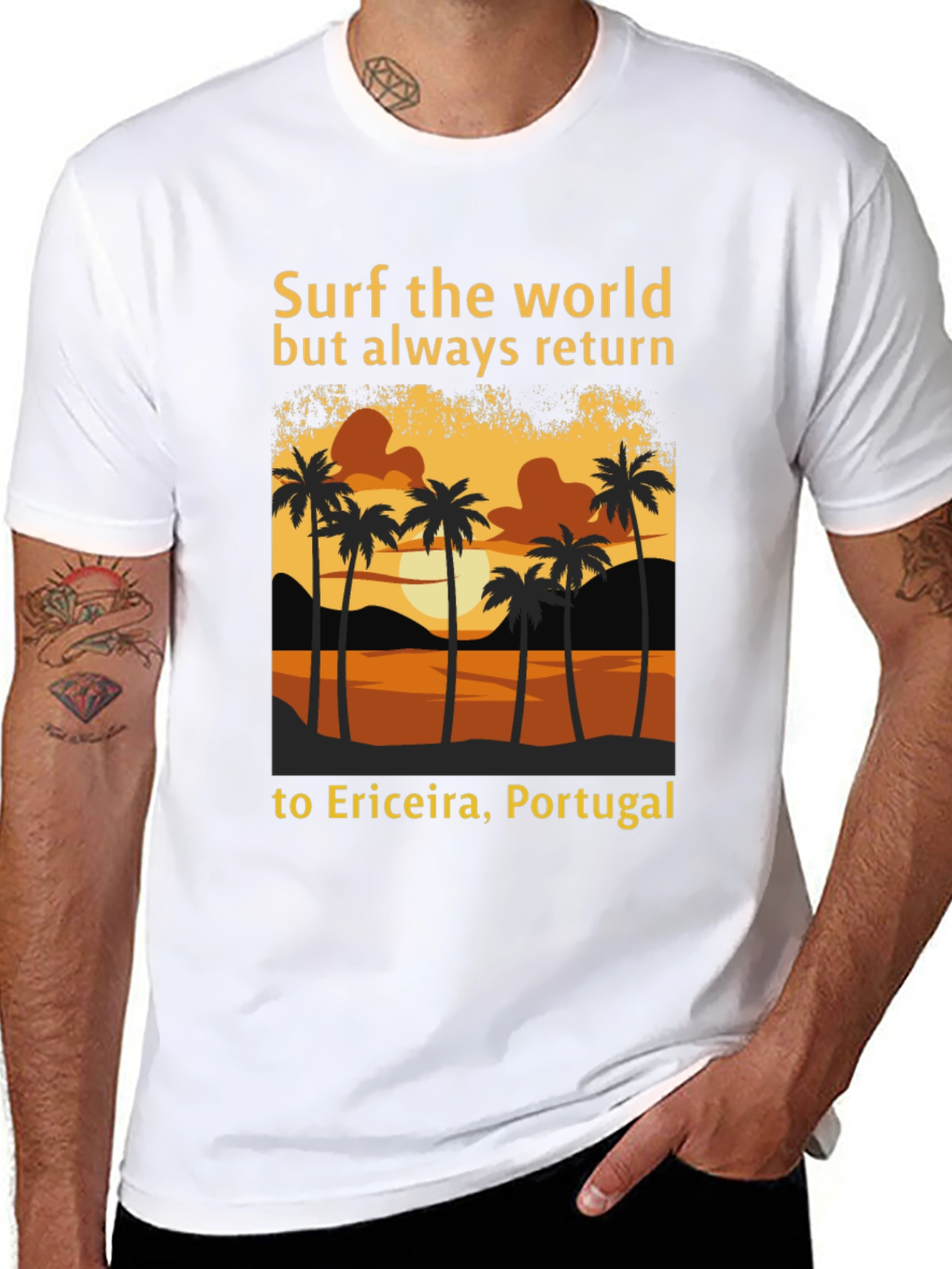 Surf the World Ericeira Portugal Tee
