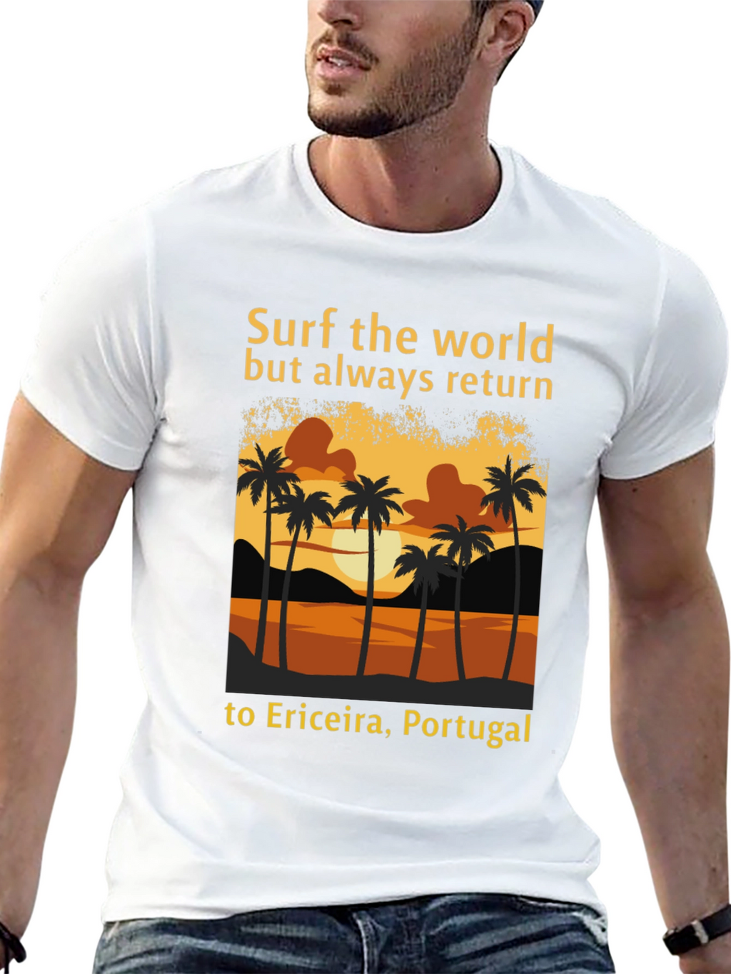 Surf the World Ericeira Portugal Tee