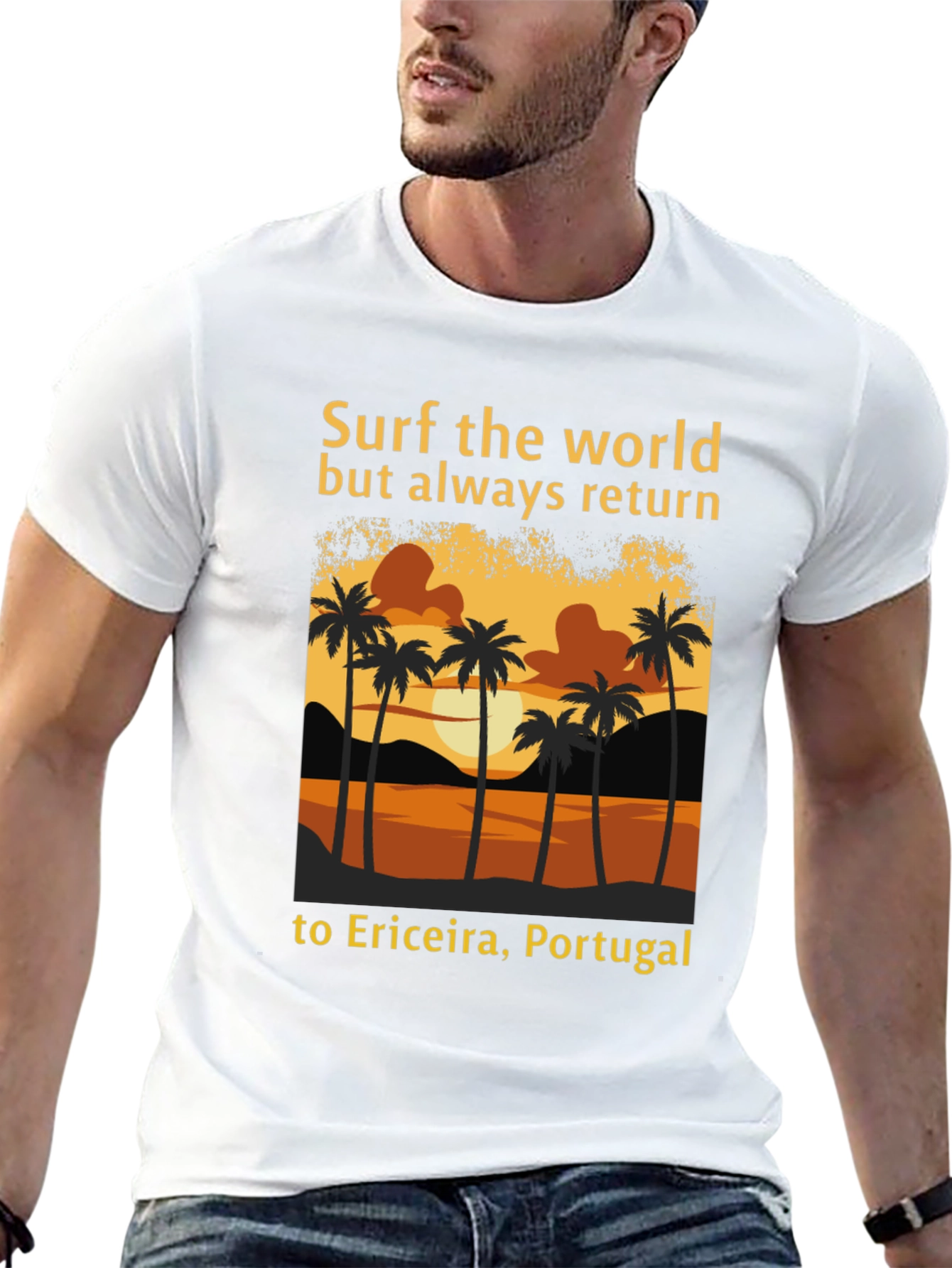 Surf the World Ericeira Portugal Tee