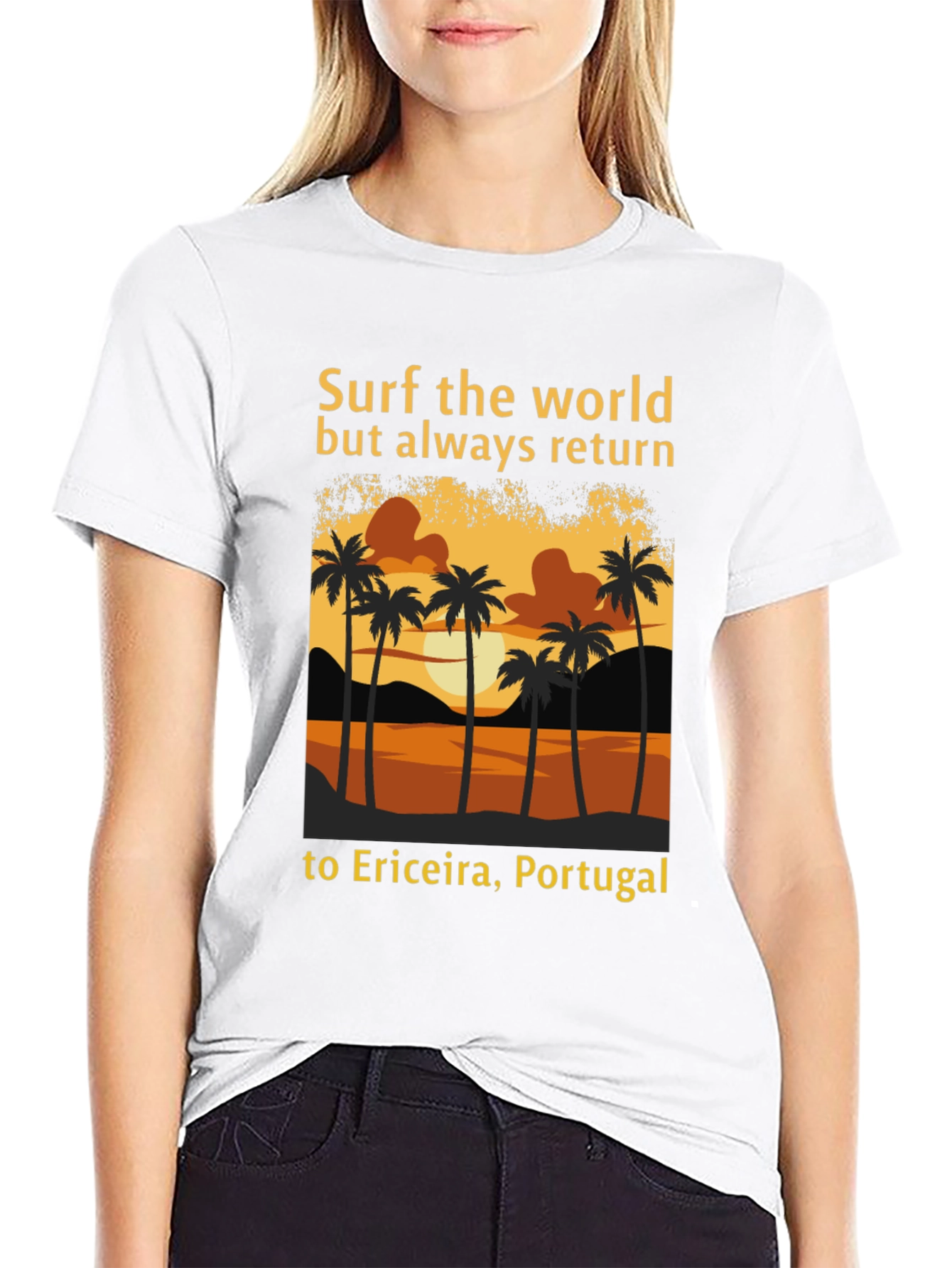 Surf the World Ericeira Portugal Tee