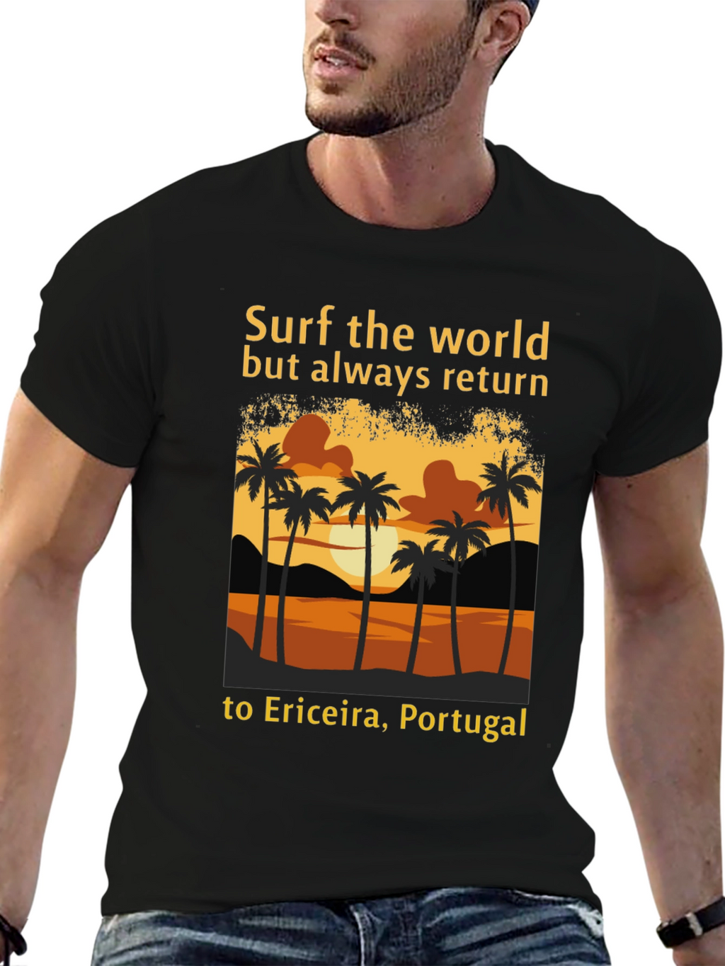 Surf the World Ericeira Portugal Tee