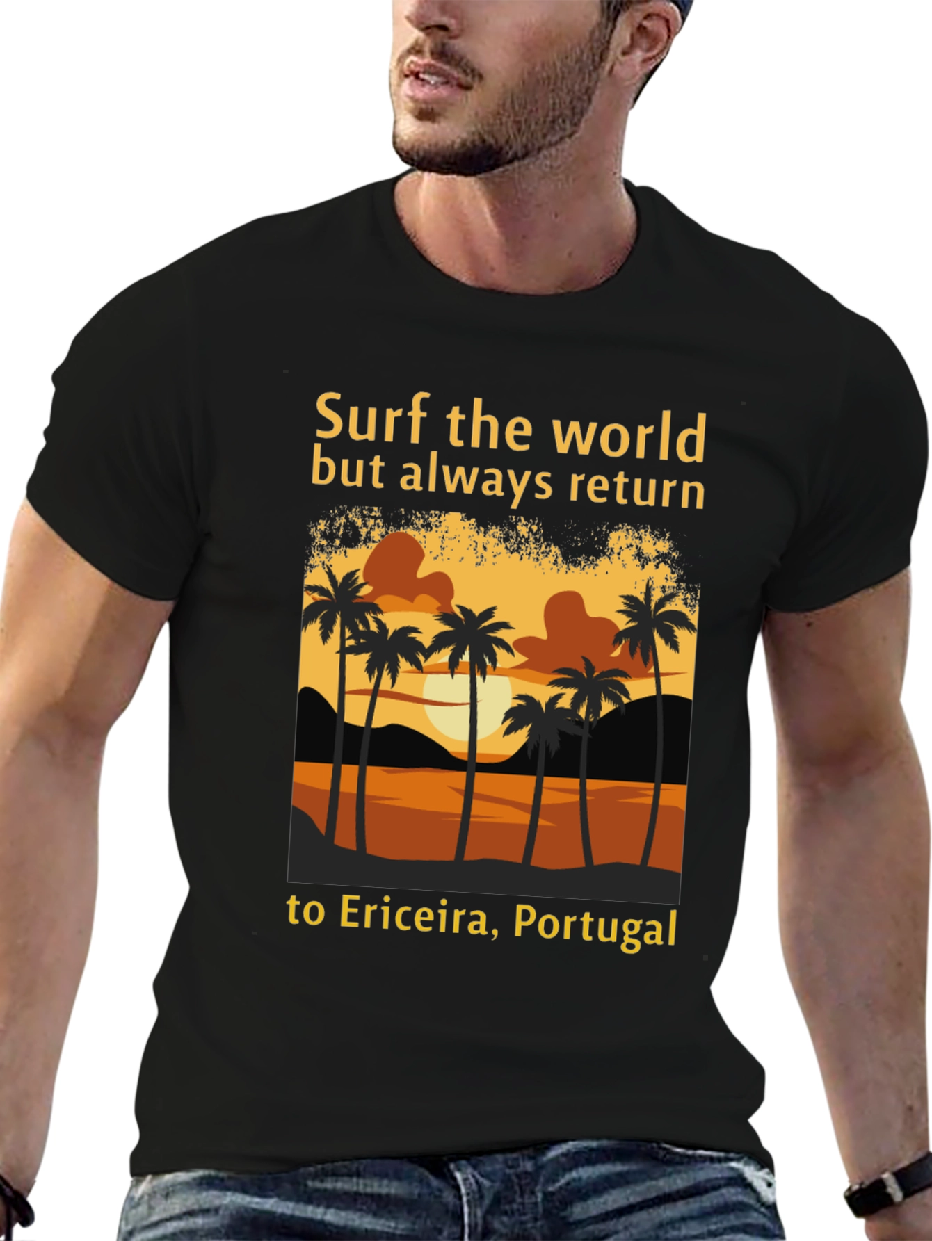 Surf the World Ericeira Portugal Tee