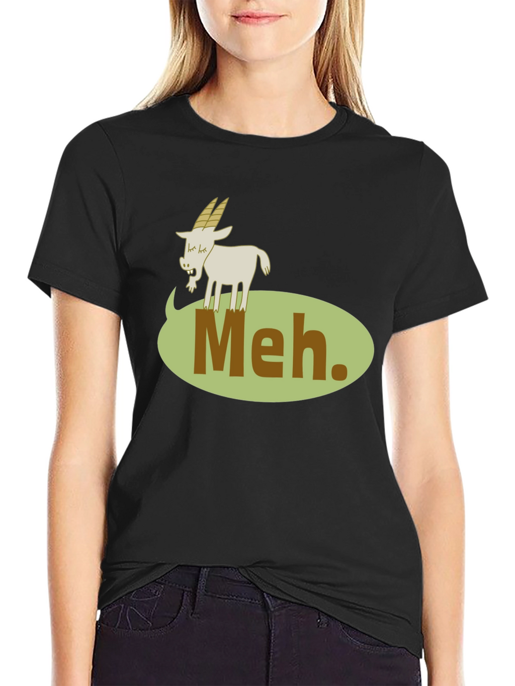 Meh. Goat Graphic T-Shirt - Casual Comfort